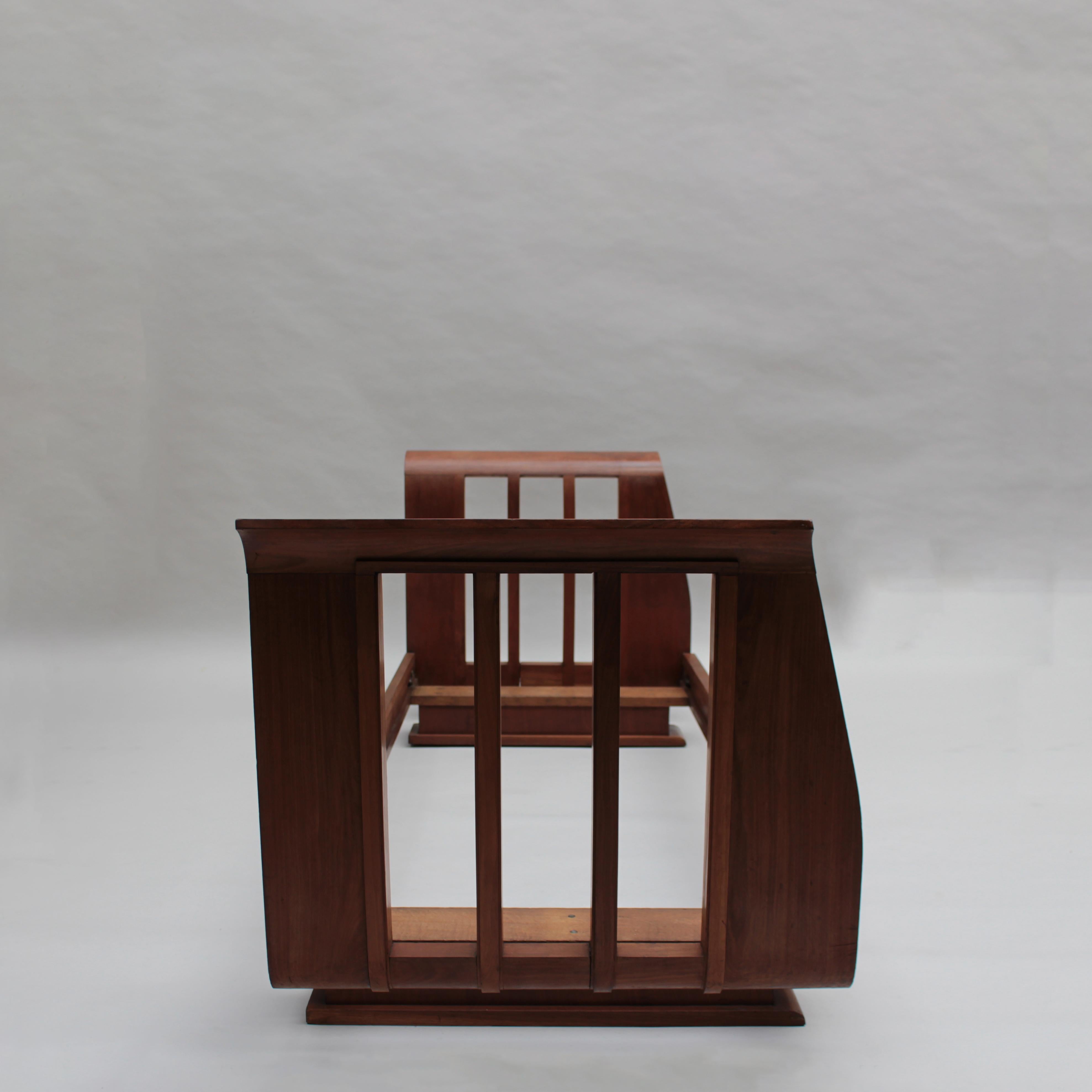 Bois Belle banquette/ canapé française des années 1930 attribuée à Lucien Rollin en vente