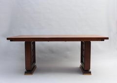 Fine French 1930s Mahogany Dining/Writing Table (8 matching chairs available)