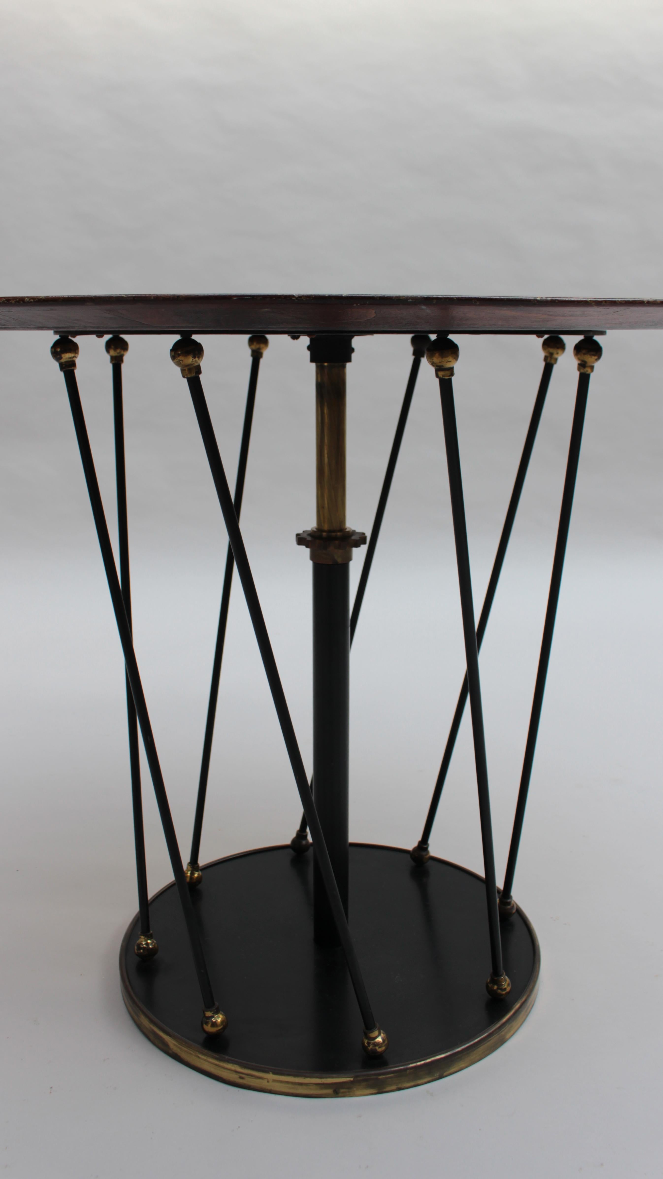 Table d'appoint/d'appoint réglable française des années 1940 par Martin et Guenier en vente 4