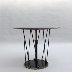 Fine French 1940's Adjustable Occasional / Side Table by Martin et Guenier