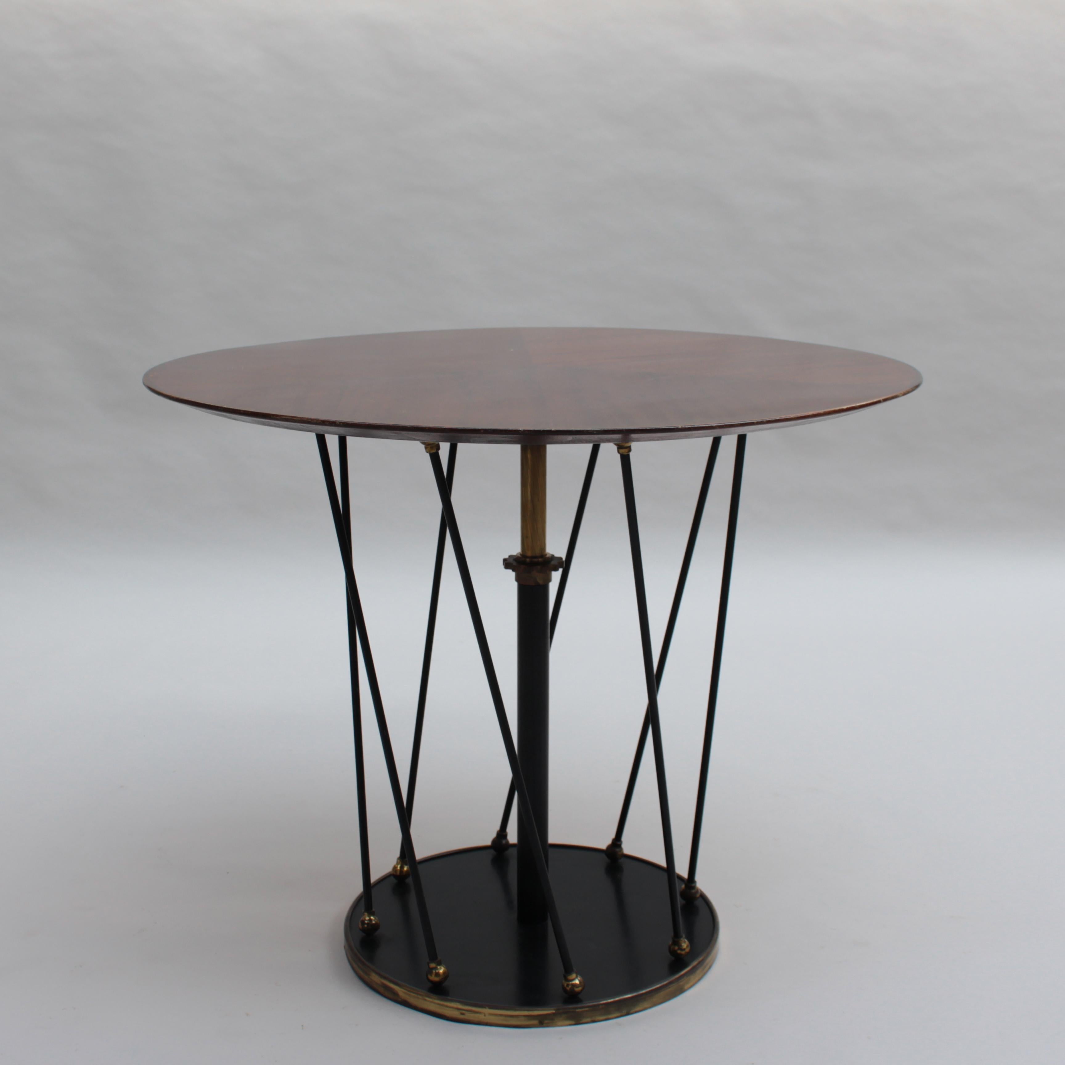 Français Table d'appoint/d'appoint réglable française des années 1940 par Martin et Guenier en vente