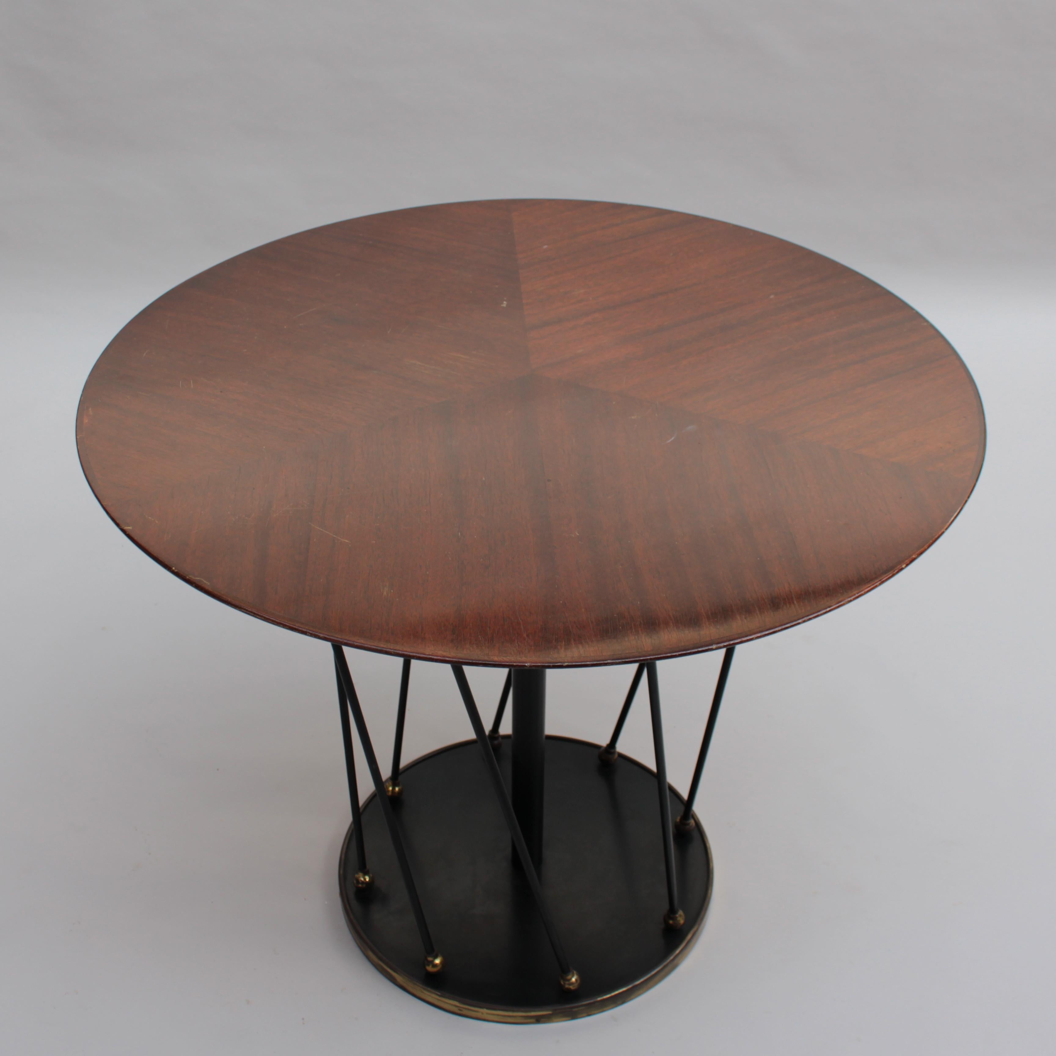 Milieu du XXe siècle Table d'appoint/d'appoint réglable française des années 1940 par Martin et Guenier en vente