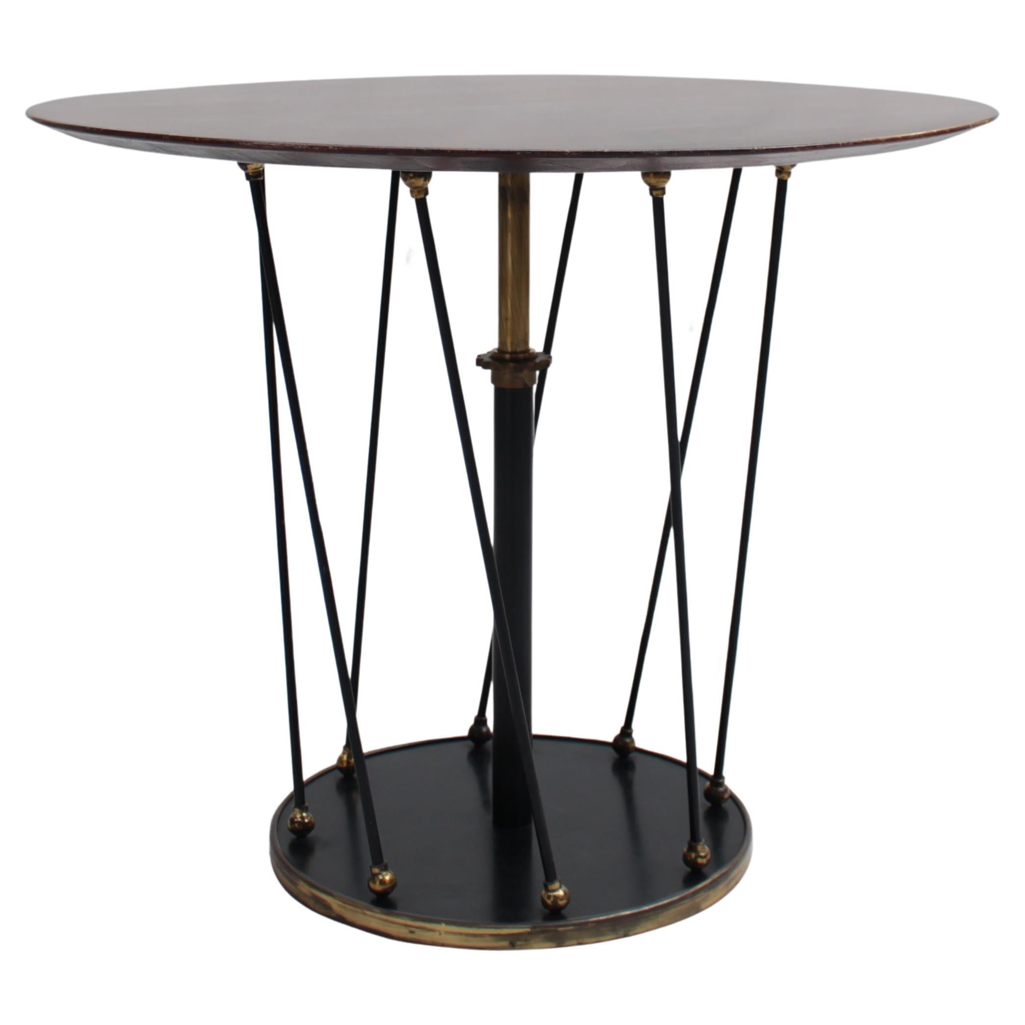 Table d'appoint/d'appoint réglable française des années 1940 par Martin et Guenier