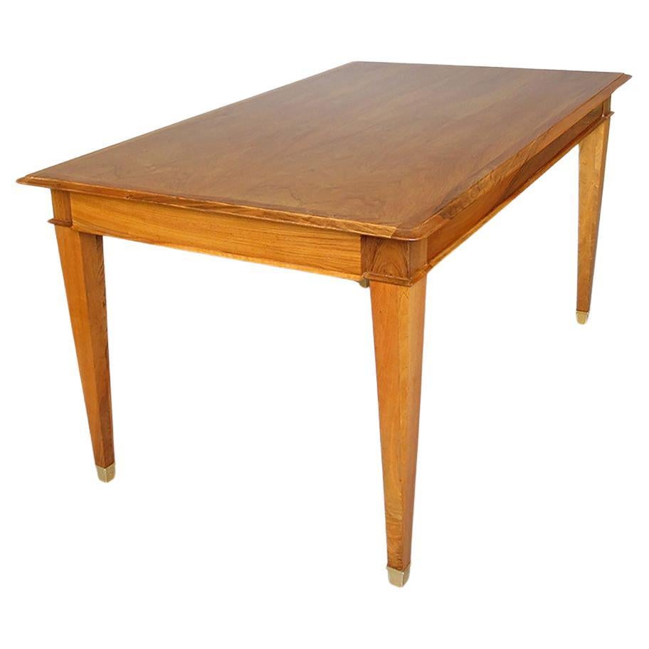 Fine French 1940s Extendable Walnut Dining/Writing Table