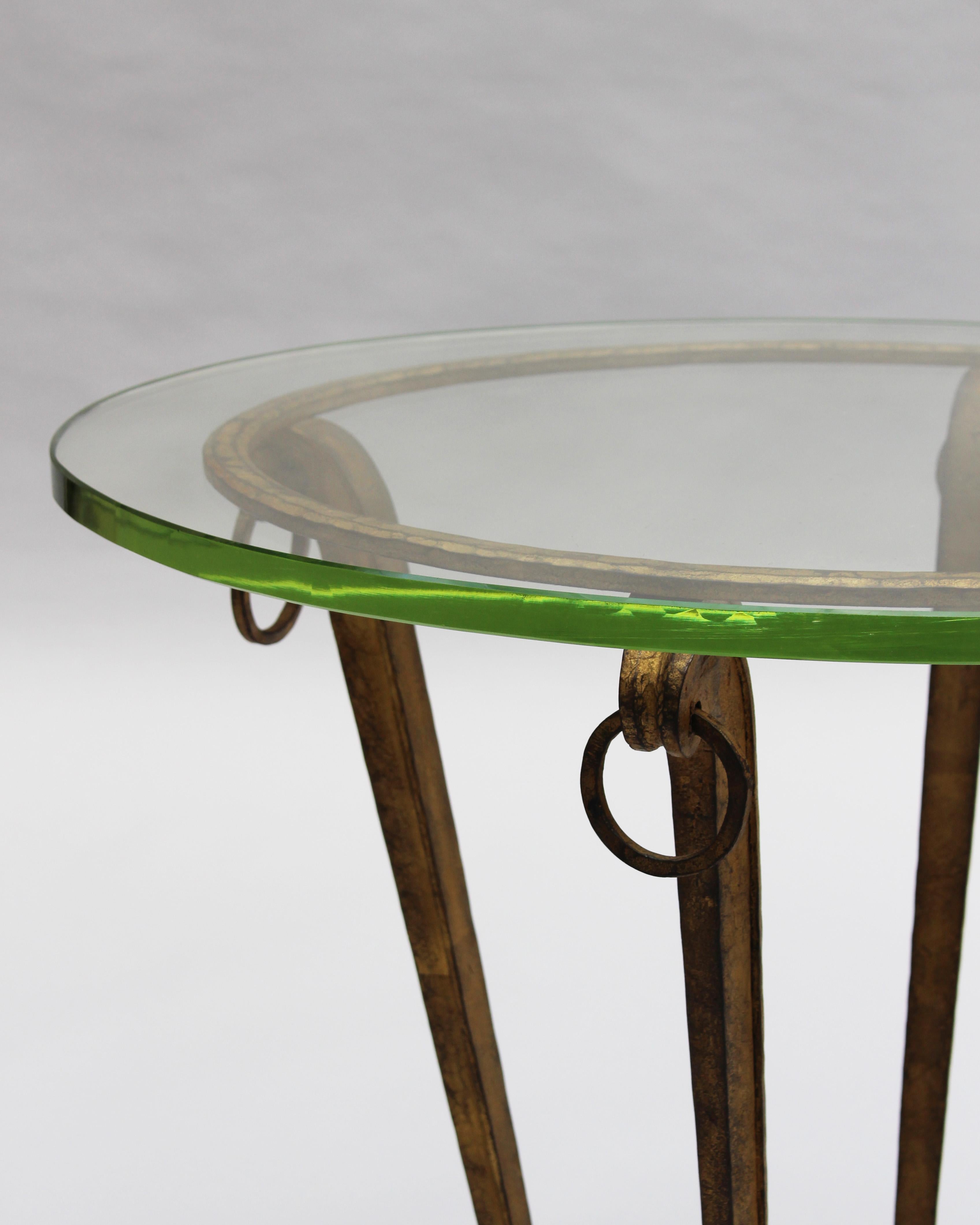 Fine French 1940's Gueridon / Side Table by Maison Ramsay For Sale 4