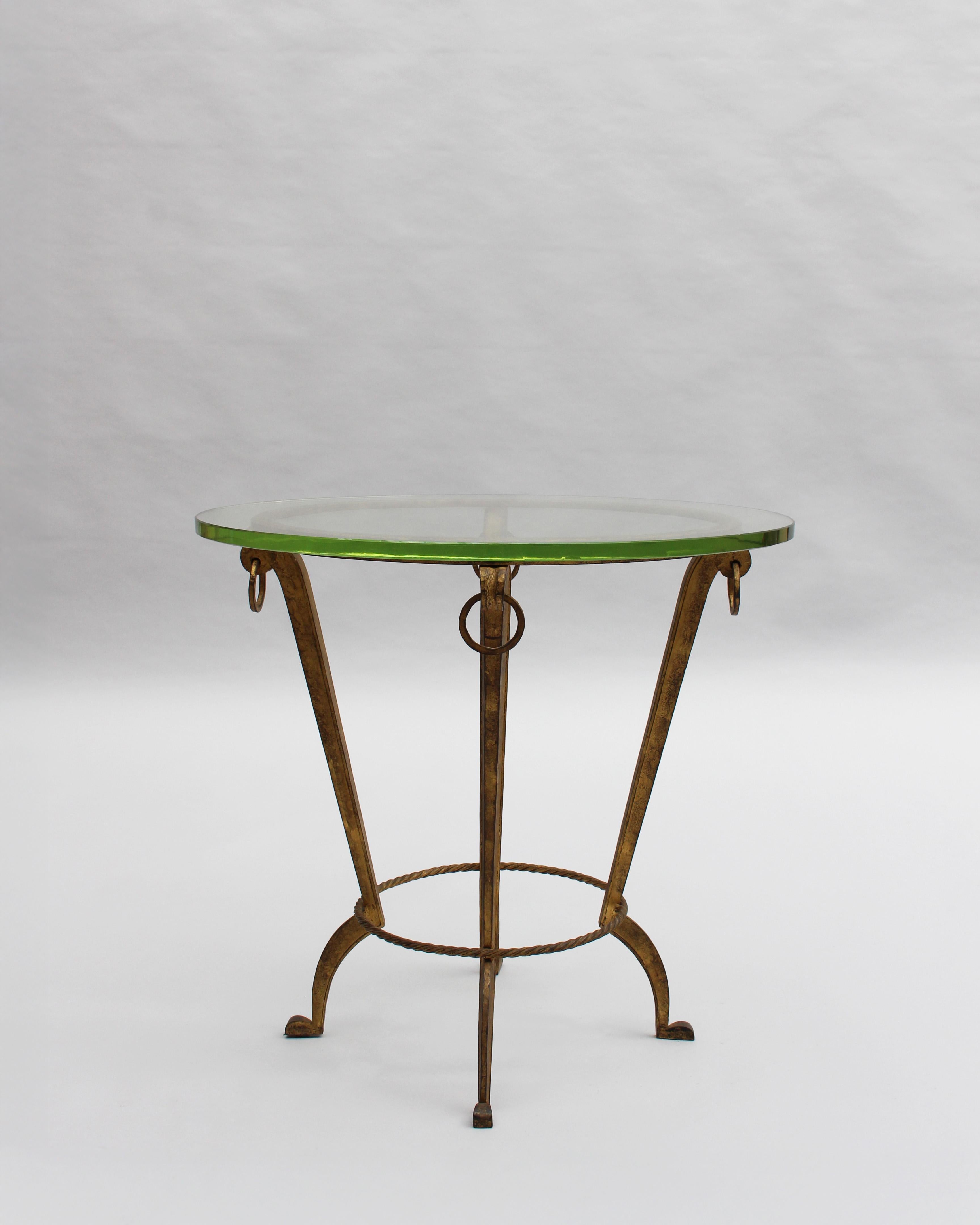 Fine French 1940's Gueridon / Side Table by Maison Ramsay For Sale 8