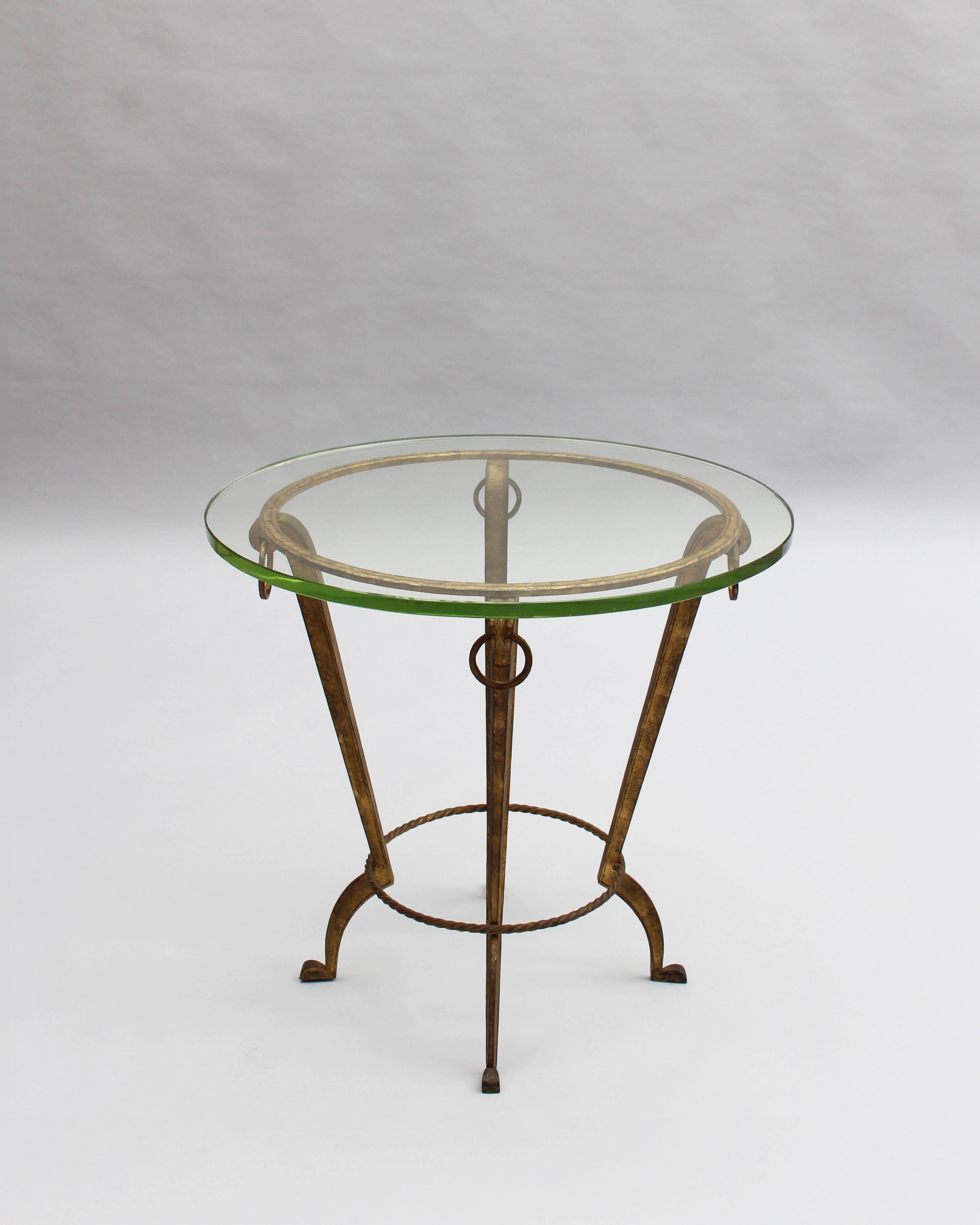 Fine French 1940's Gueridon / Side Table by Maison Ramsay For Sale 9