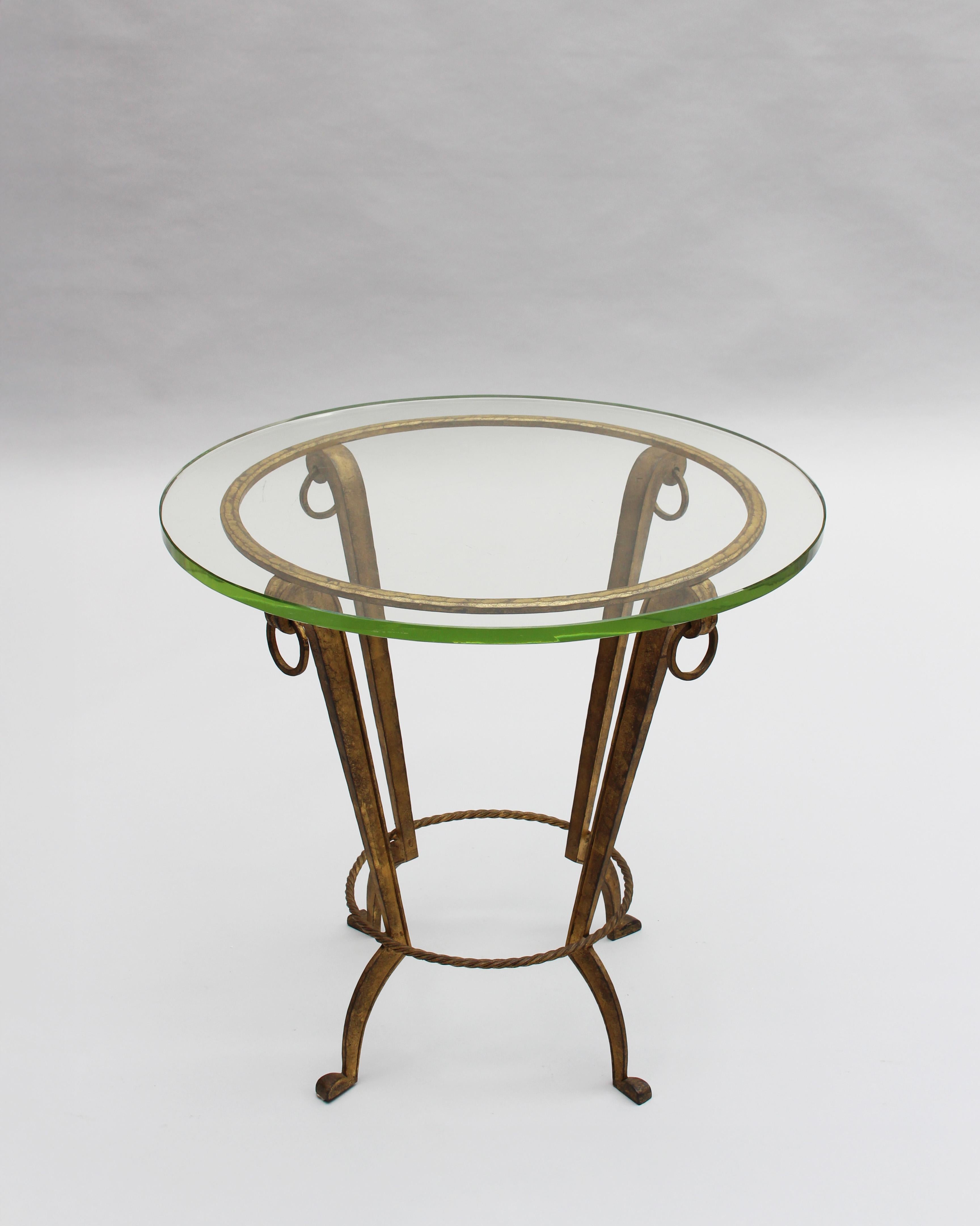 Mid-Century Modern Fine French 1940's Gueridon / Side Table by Maison Ramsay For Sale