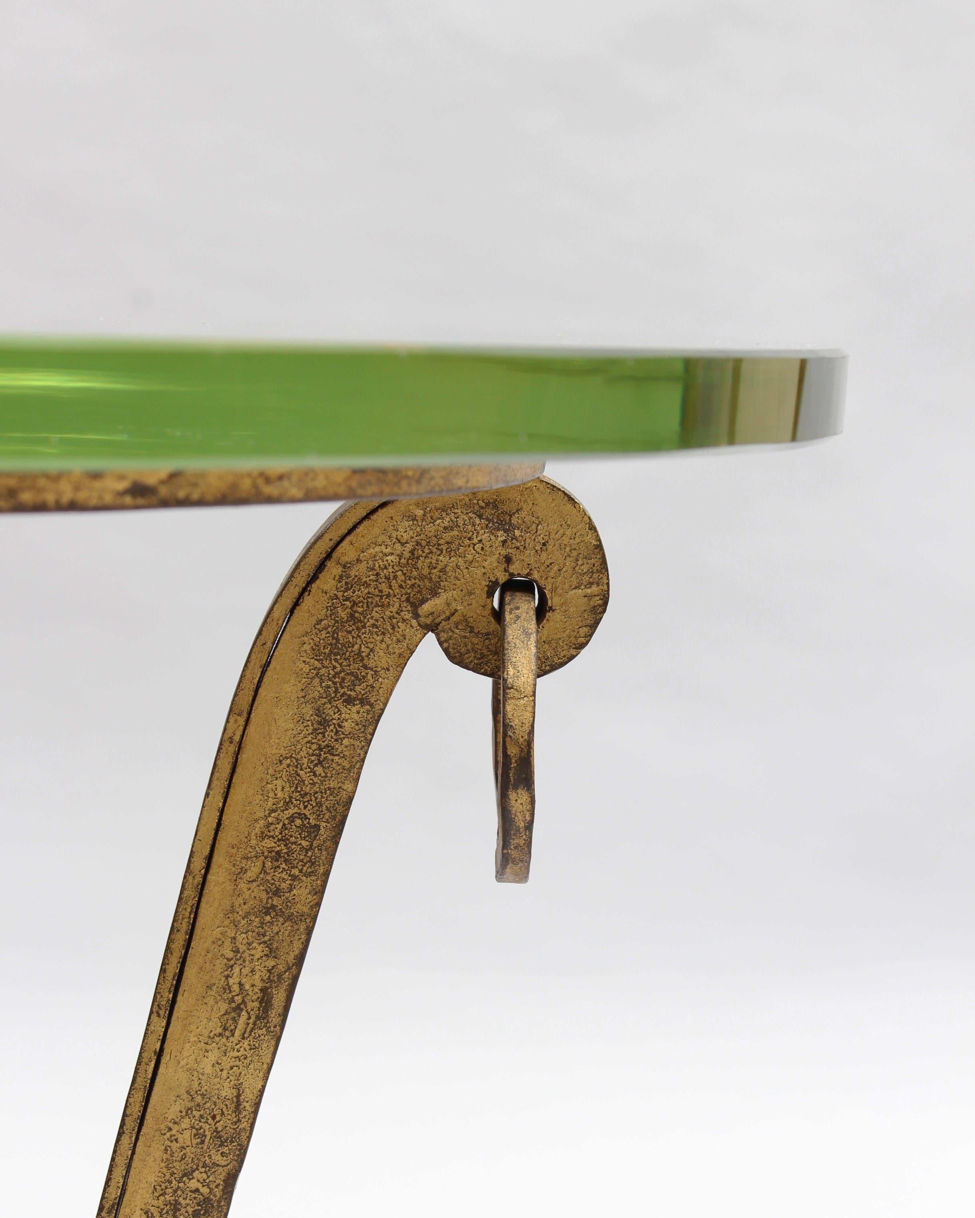 Fine French 1940's Gueridon / Side Table by Maison Ramsay For Sale 1