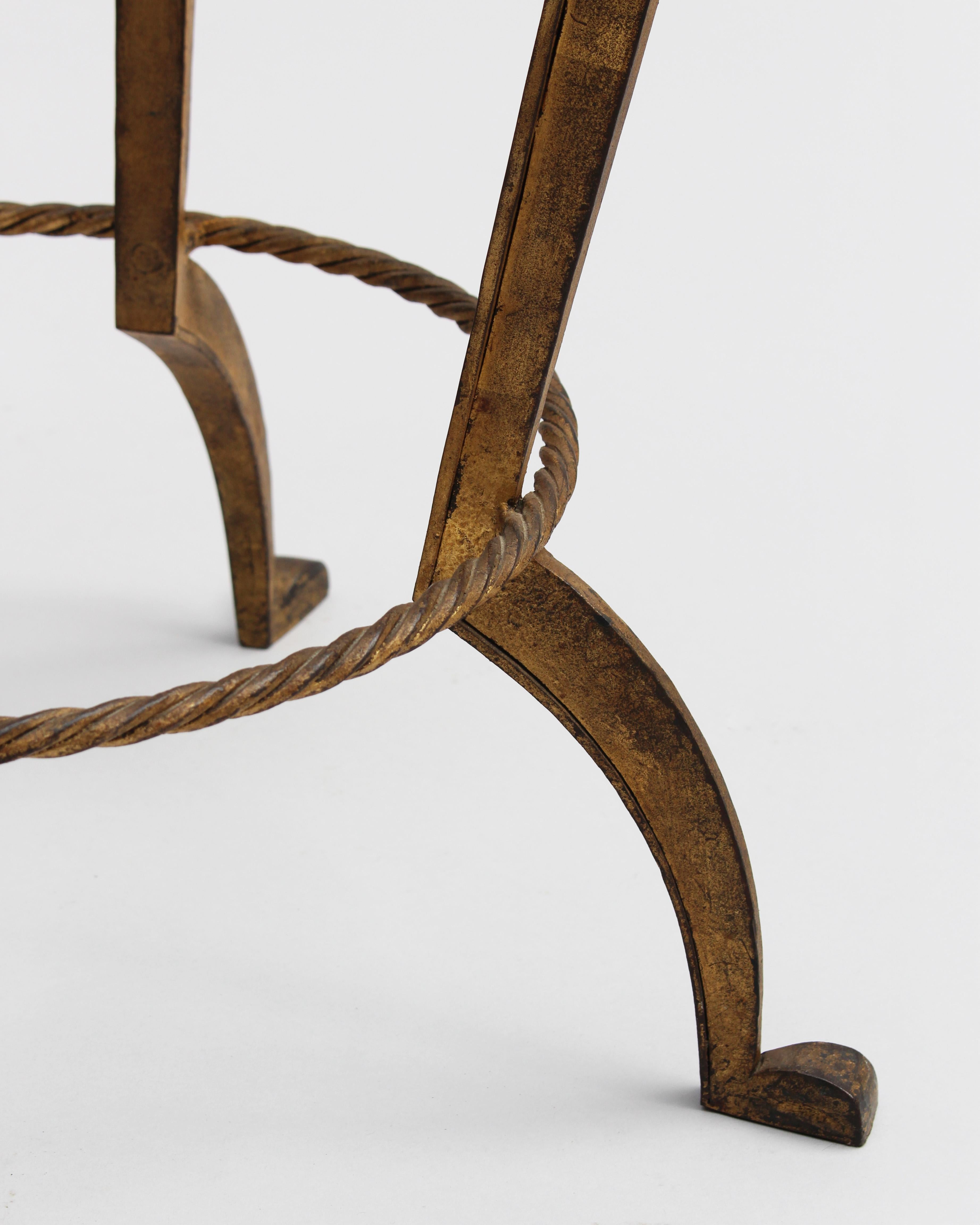Fine French 1940's Gueridon / Side Table by Maison Ramsay For Sale 3