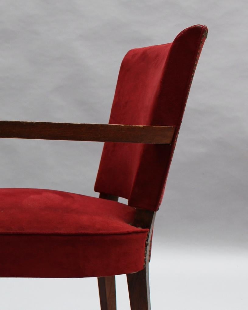 Fine French 1940s Oak Armchair For Sale 2