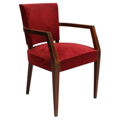 Sillón francés de roble de los años 40