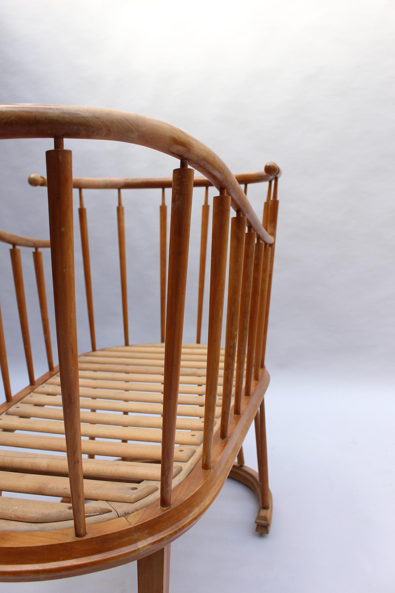Fine French 1950s Cradle by Max Ingrand For Sale 3