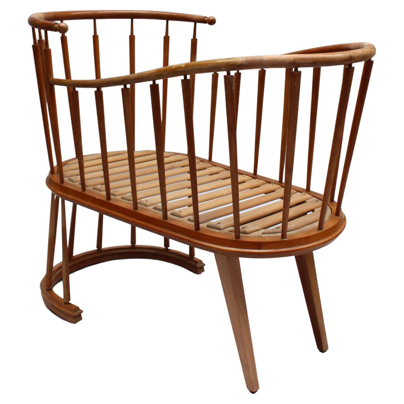 Fine French 1950s Cradle by Max Ingrand For Sale