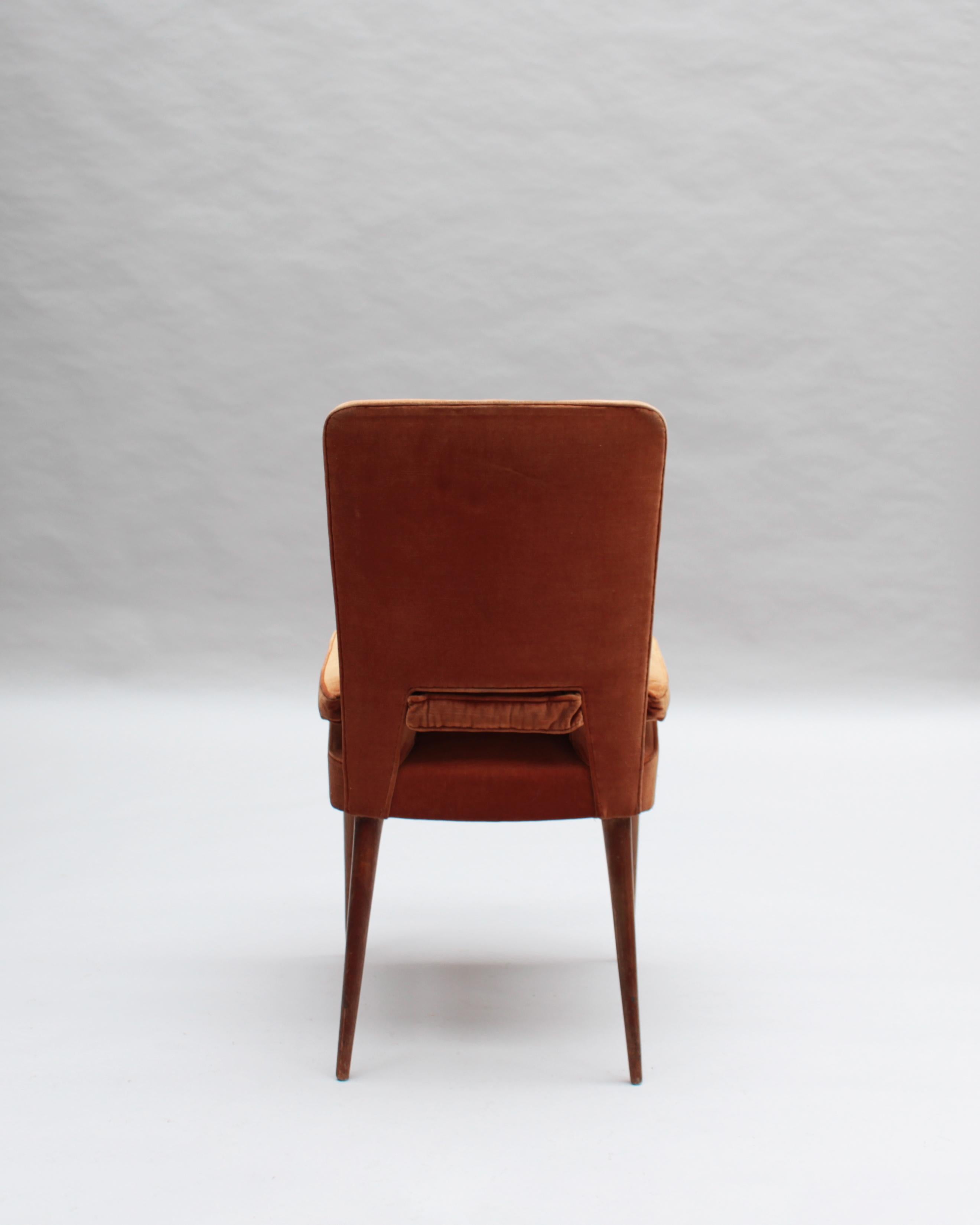 Fine French 1950s Desk Chair by Leleu For Sale 7