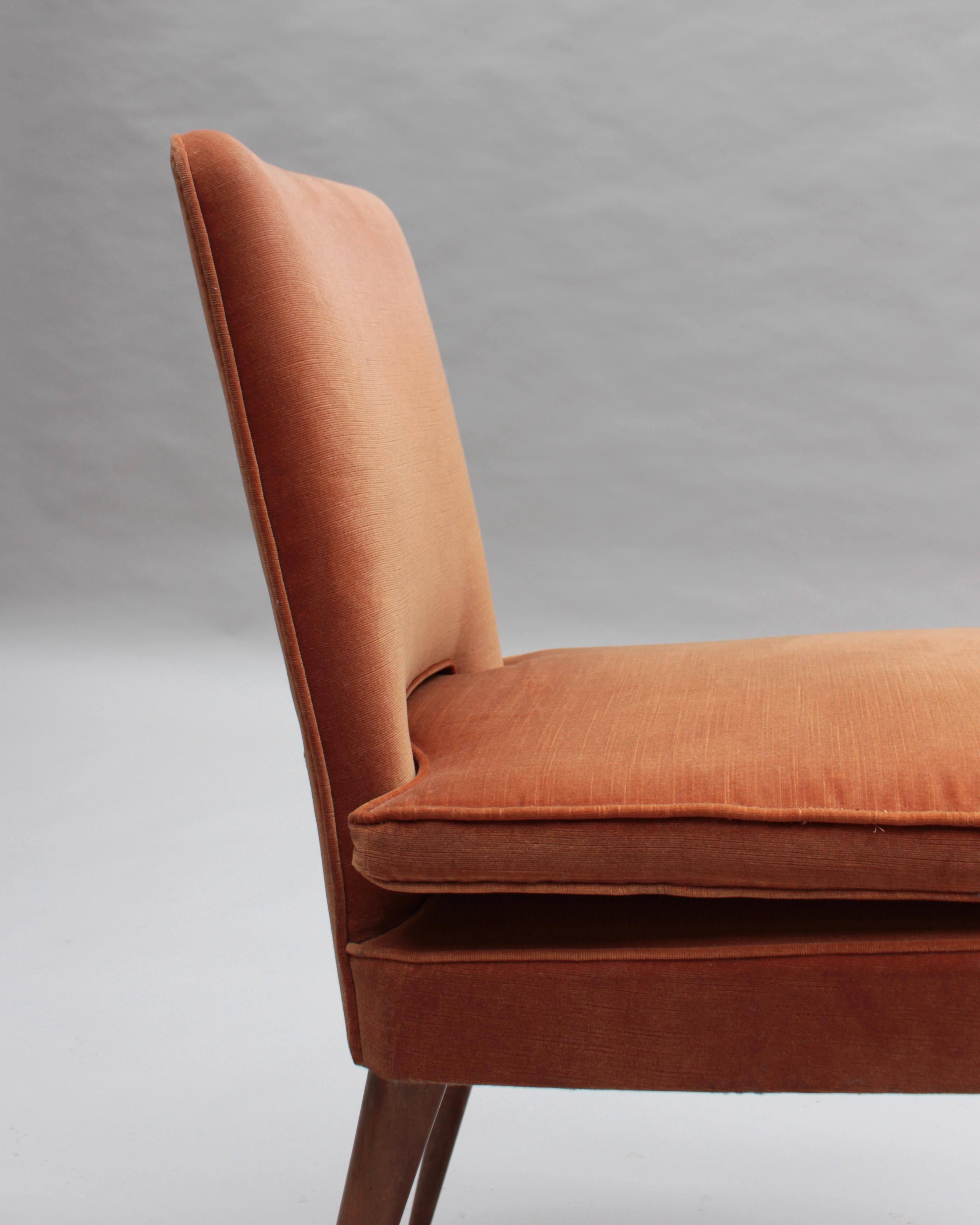 Fine French 1950s Desk Chair by Leleu For Sale 8