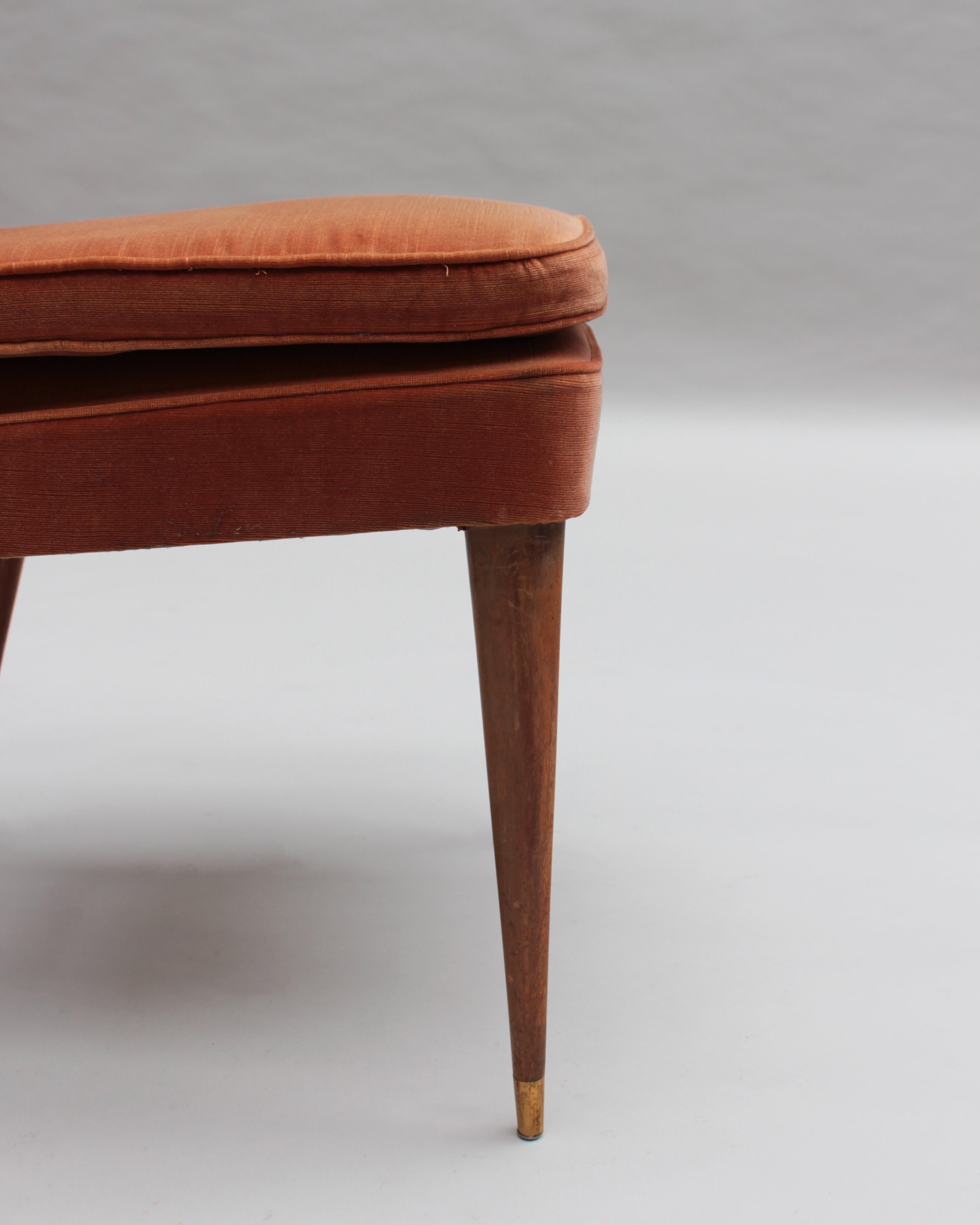 Fine French 1950s Desk Chair by Leleu For Sale 10
