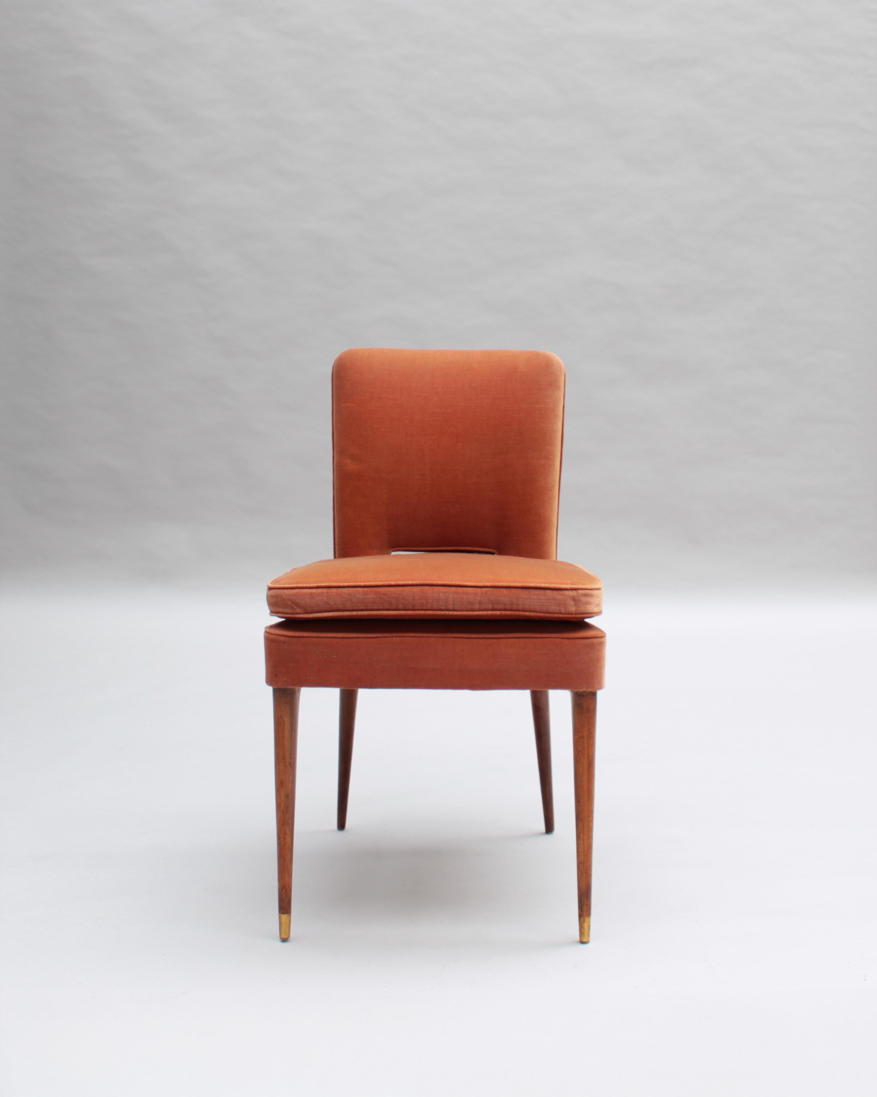 Fine French 1950s Desk Chair by Leleu In Good Condition For Sale In Long Island City, NY