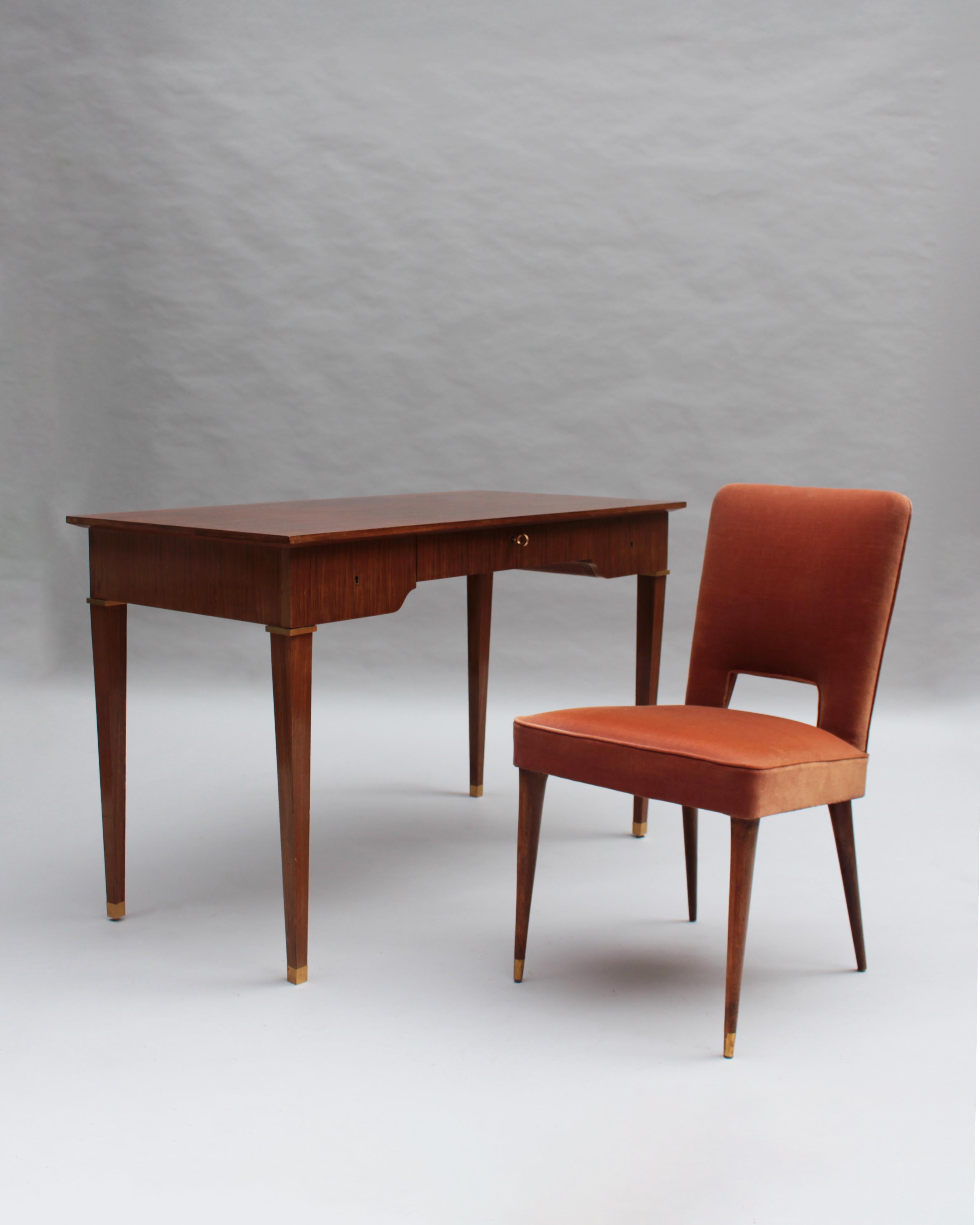 Fine French 1950s Desk Chair by Leleu For Sale 2