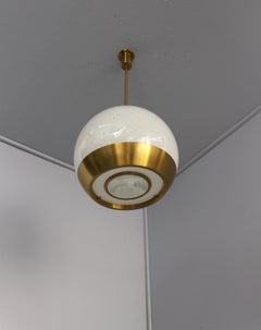 Pendentif en verre et bronze des années 1950 de Perzel