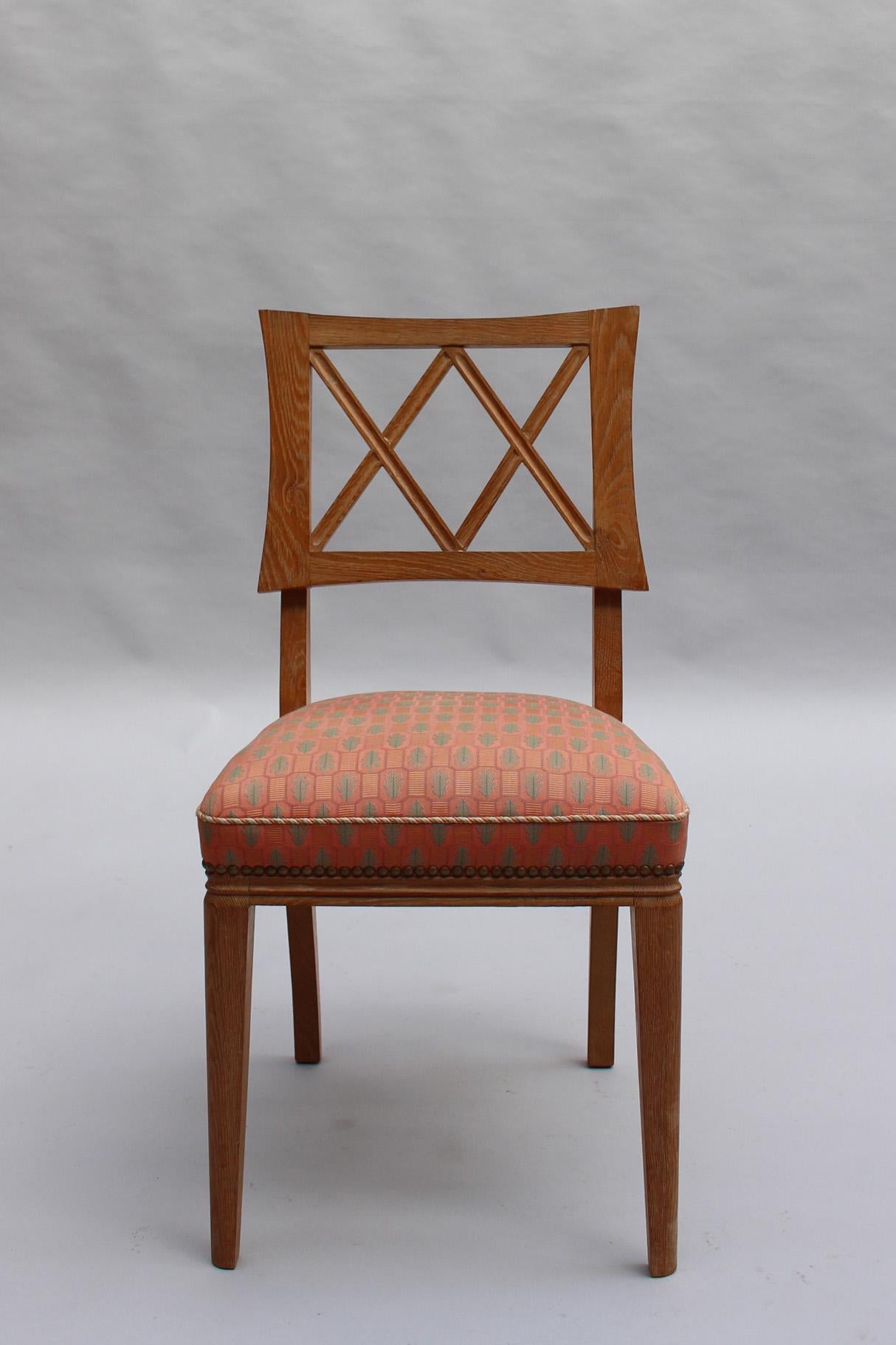 Fine French 1950s Lime Oak Bridge Armchair For Sale 5
