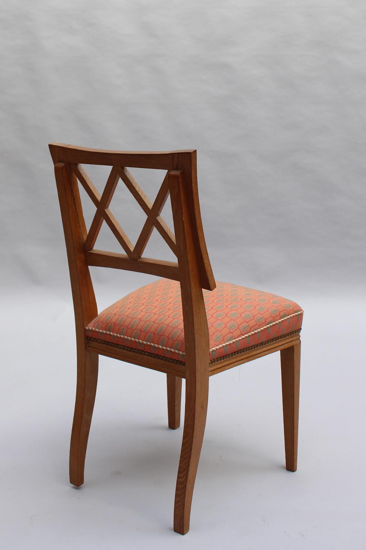 Mid-20th Century Fine French 1950s Lime Oak Chair For Sale