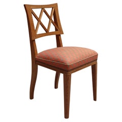 Fine French 1950s Lime Oak Chair