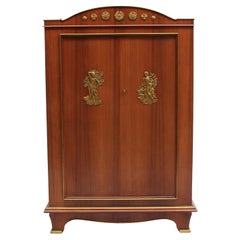 Schöner französischer Mahagoni-Schrank von Andre Arbus und Vadim Androusov aus den 1950er Jahren