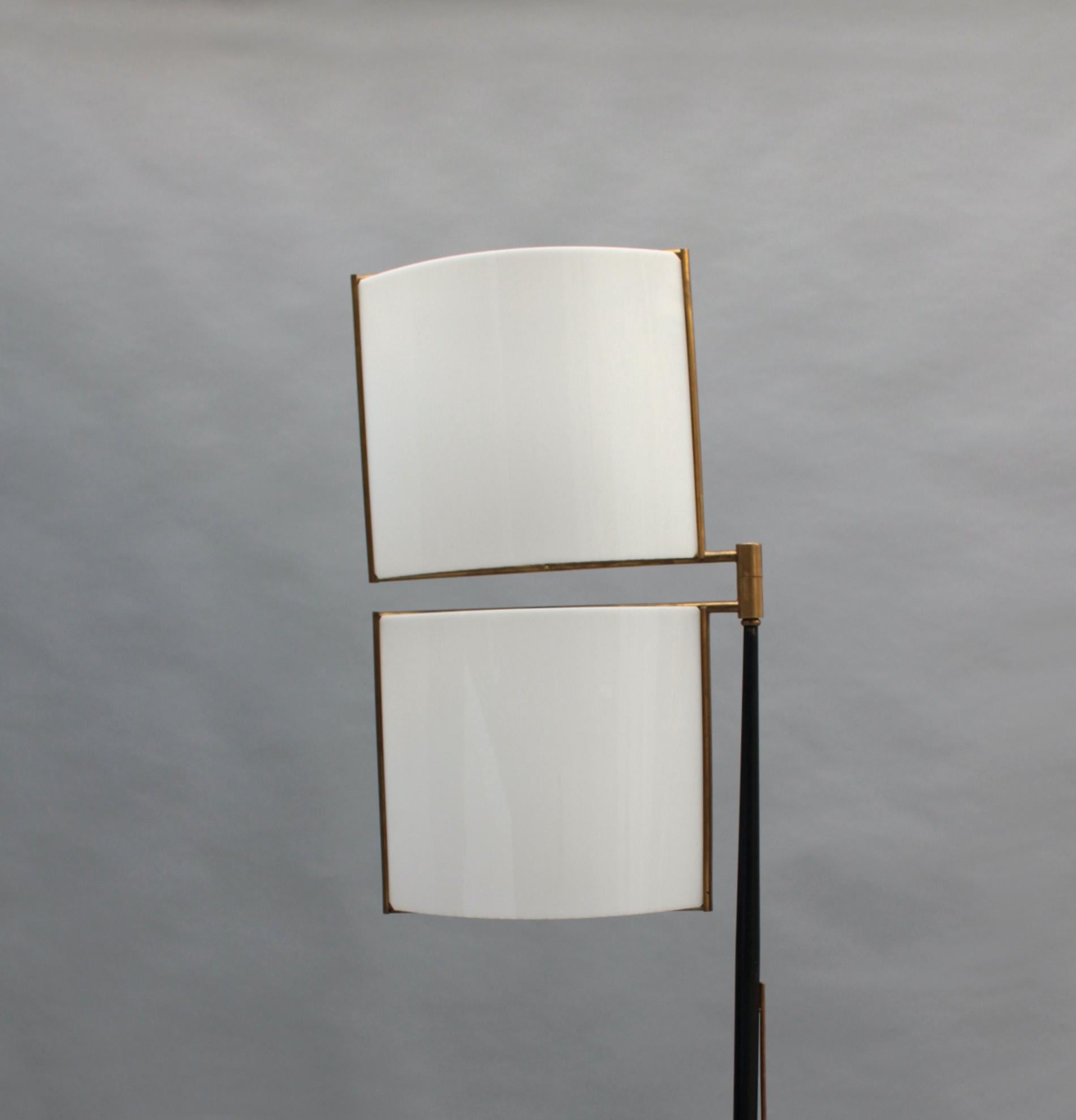 Fine French 1950s Rotating Floor Lamp by Lunel For Sale 4