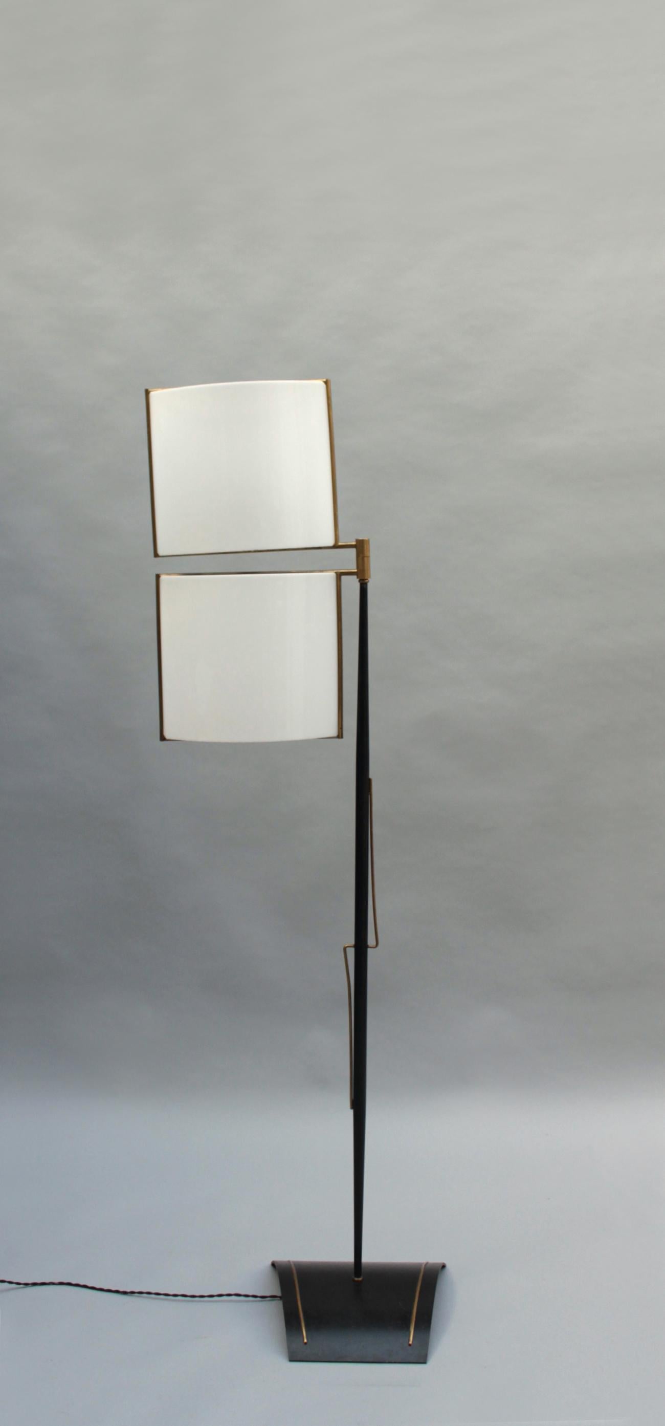 Fine French 1950s Rotating Floor Lamp by Lunel For Sale 2