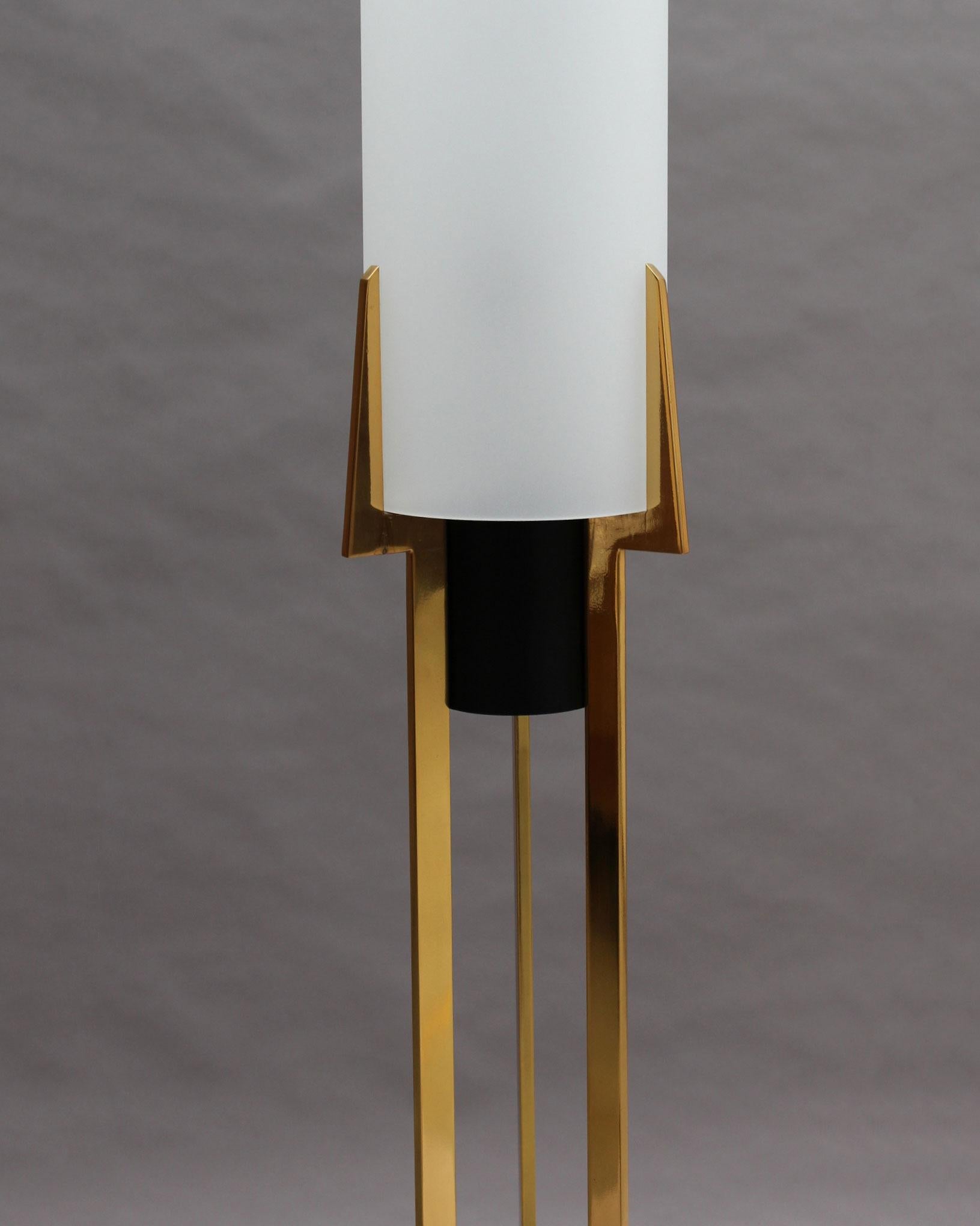 Mid-20th Century Fine French 1960s Floor Lamp by Arlus For Sale