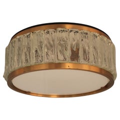 Used Fine French 1970's "Queens Necklace" Flush Mount by Perzel 
