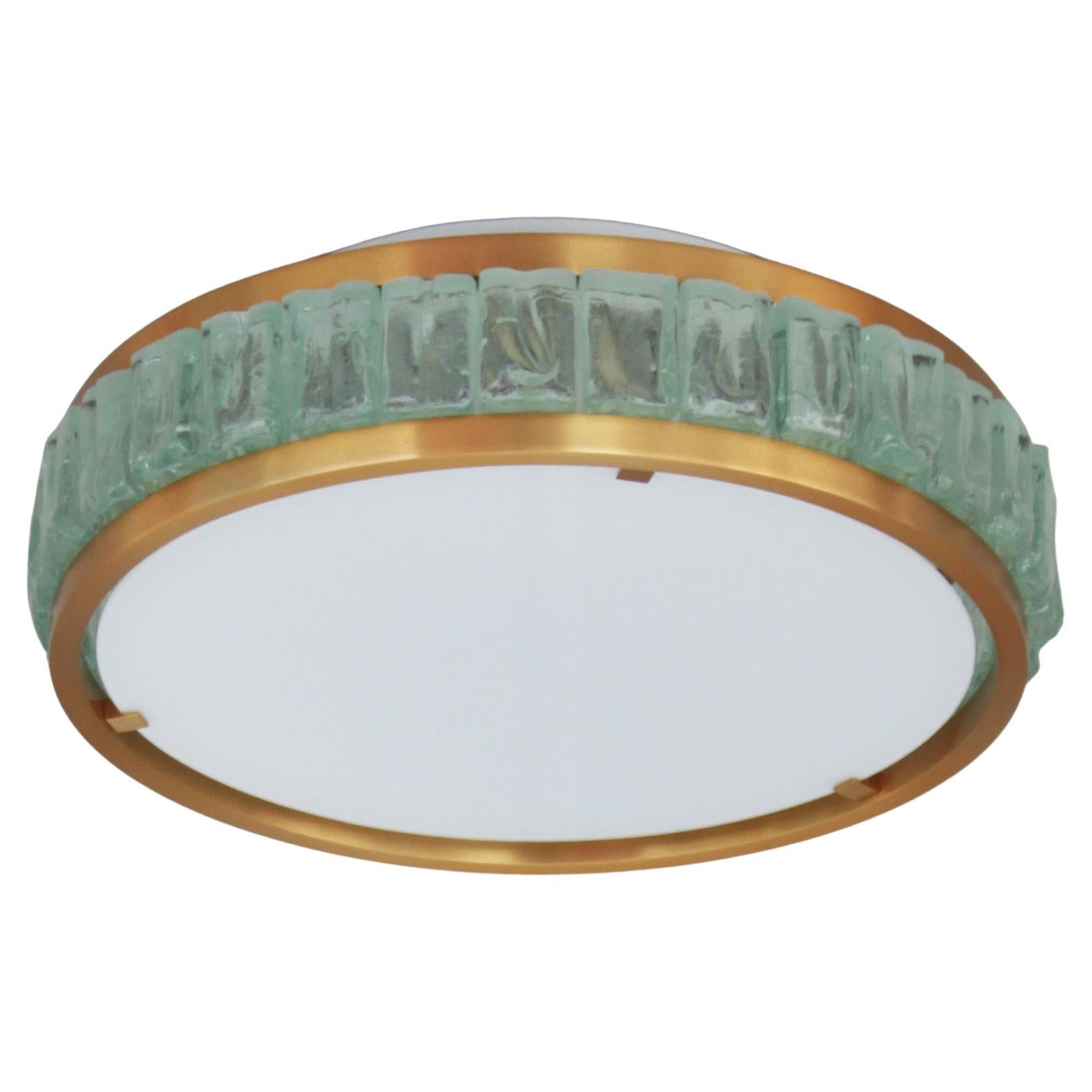 Fine French 1970 "Queens Necklace" Flush Mount by Perzel