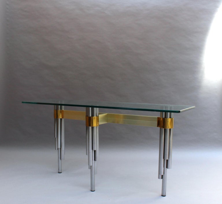 Mid-Century Modern Fine French 1970s Sofa Table / Console by Philippe Jean For Sale