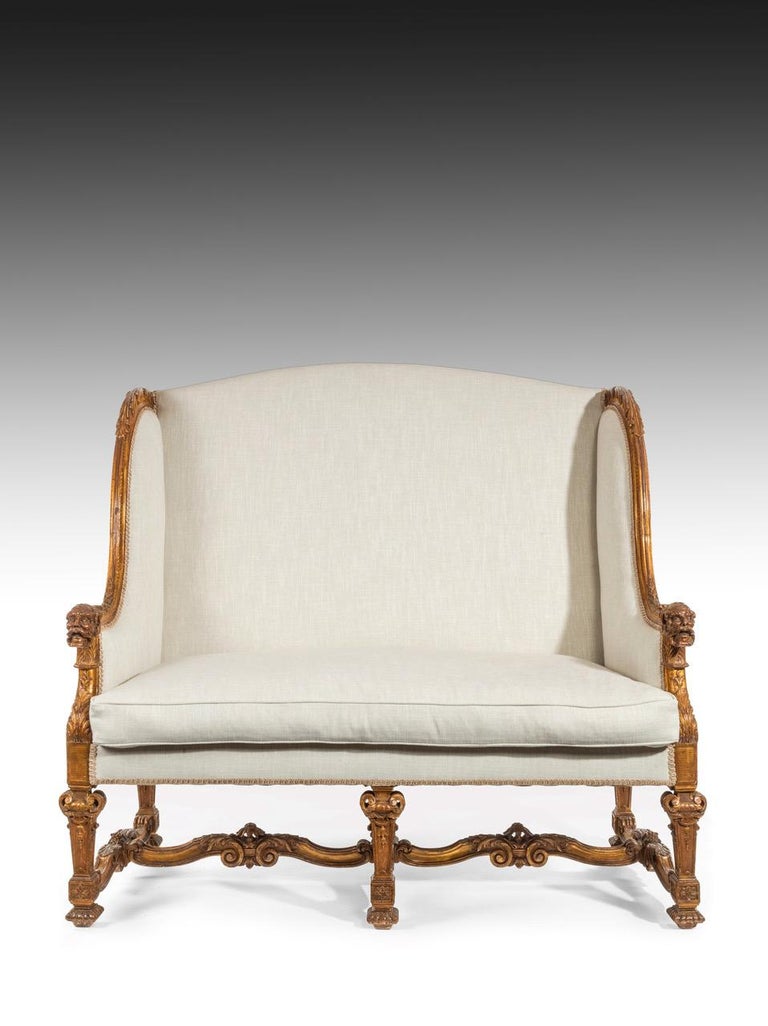 Fine French 19th Century Gilt Louis XIV Style Sofa / Canape at 1stDibs