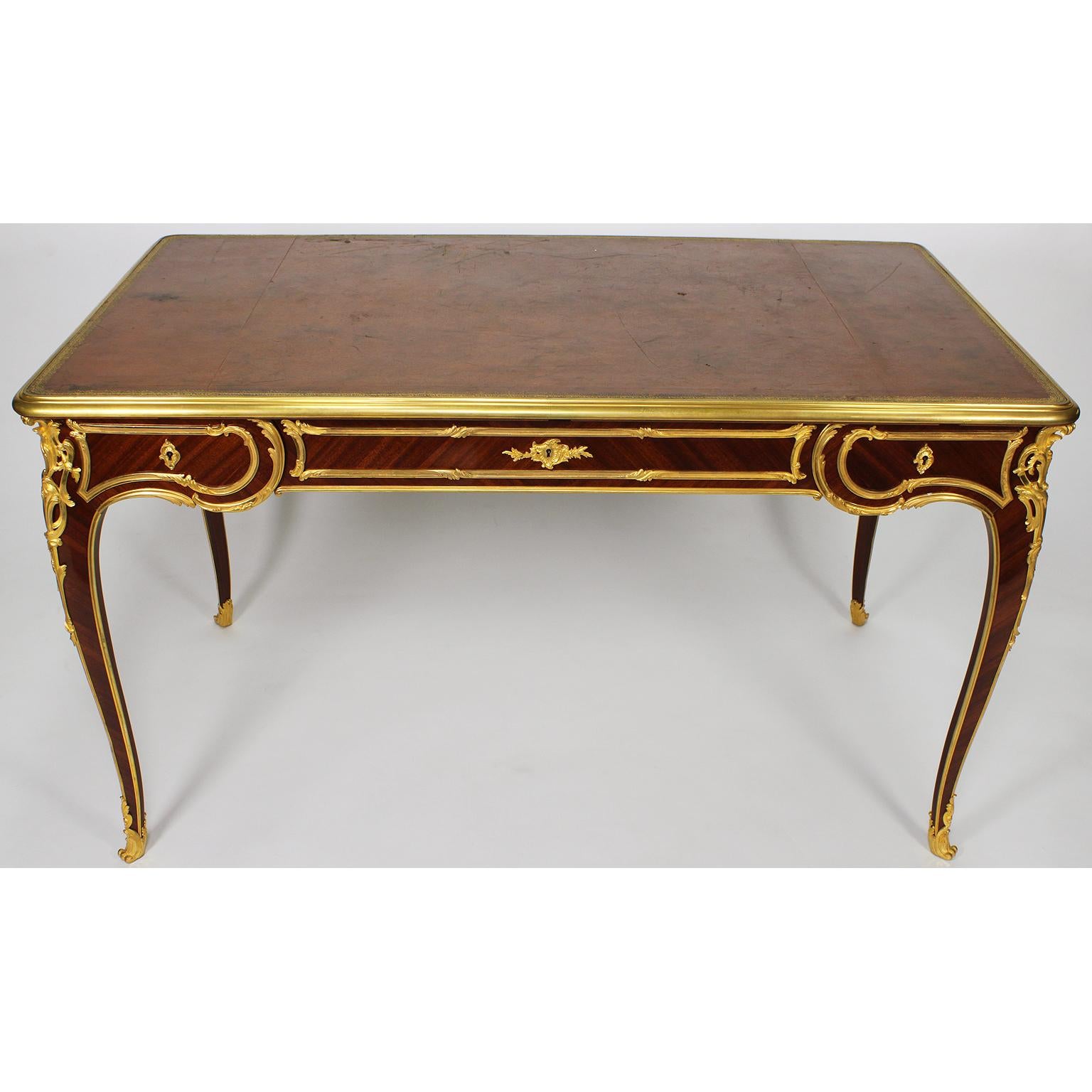 Fino Bureau Plat Cartonnier Francés del Siglo XIX Estilo Luis XV, Antoine Krieger en venta 4