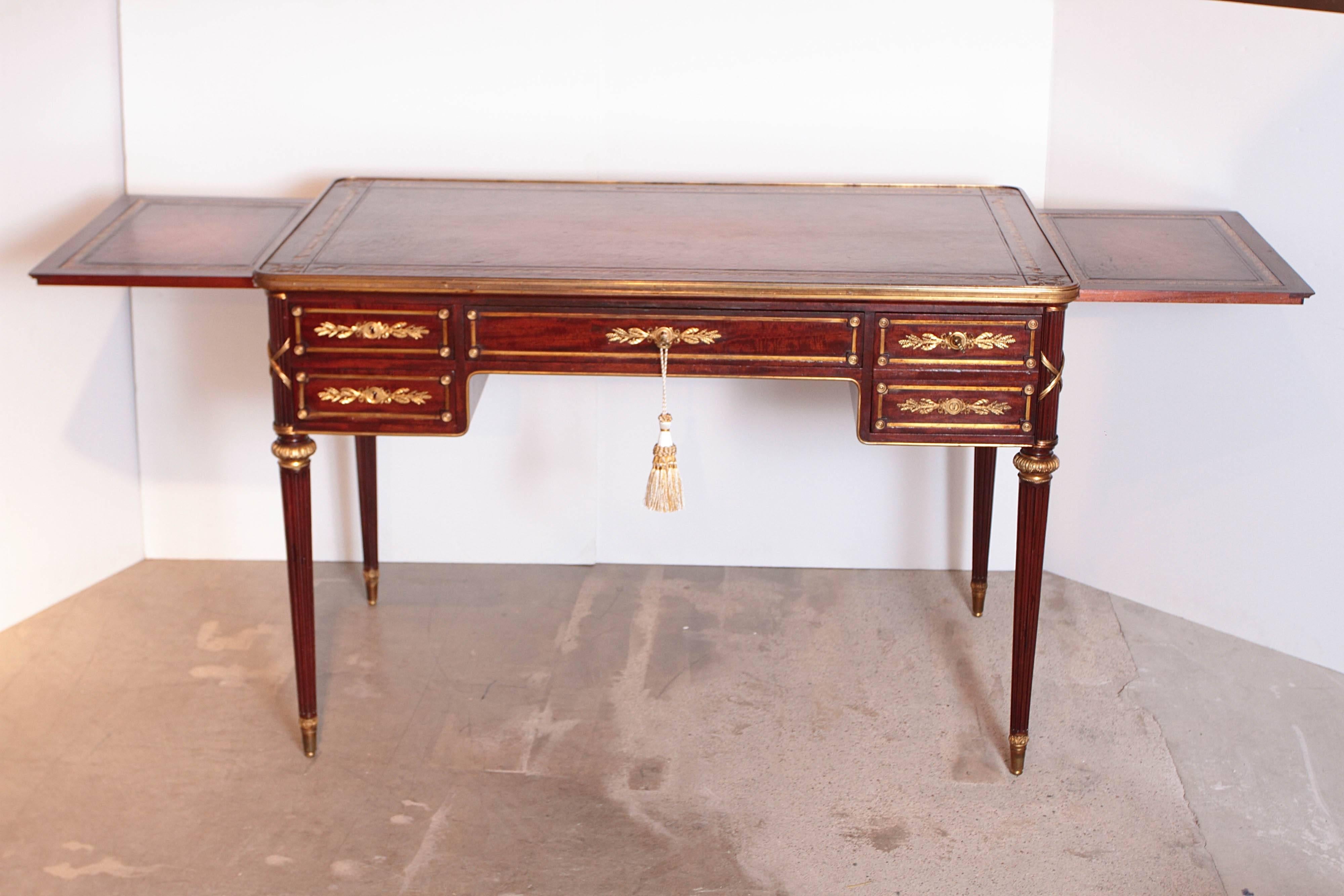 Fine French 19th Century Louis XVI Writing Desk Signed A Chevrie 3