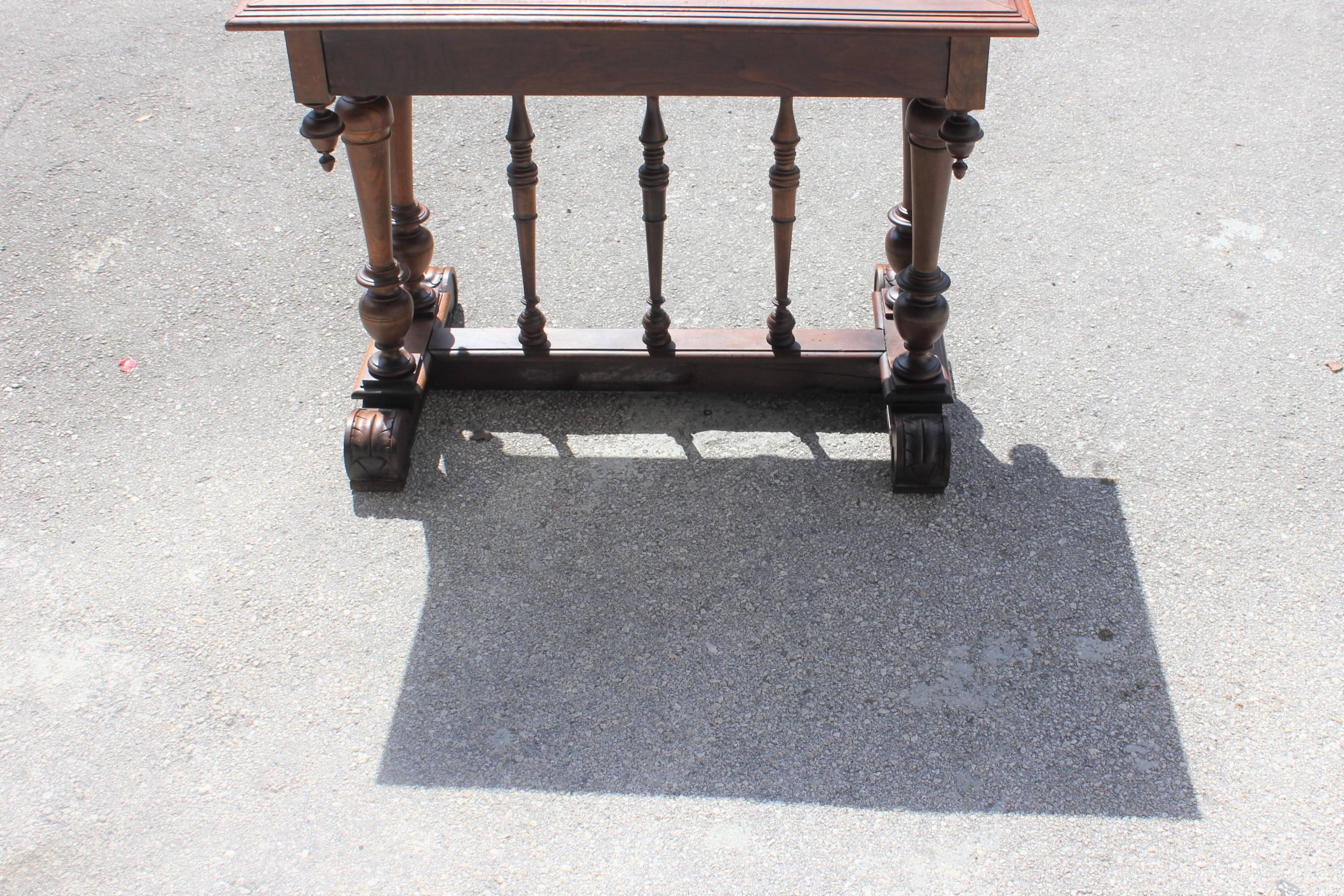 Fine French 19th Century Renaissance Revival Writing Table or Console Table 2