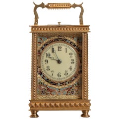 Fine French 8 Day Striking Brass Cased Carriage Clock with Repeat