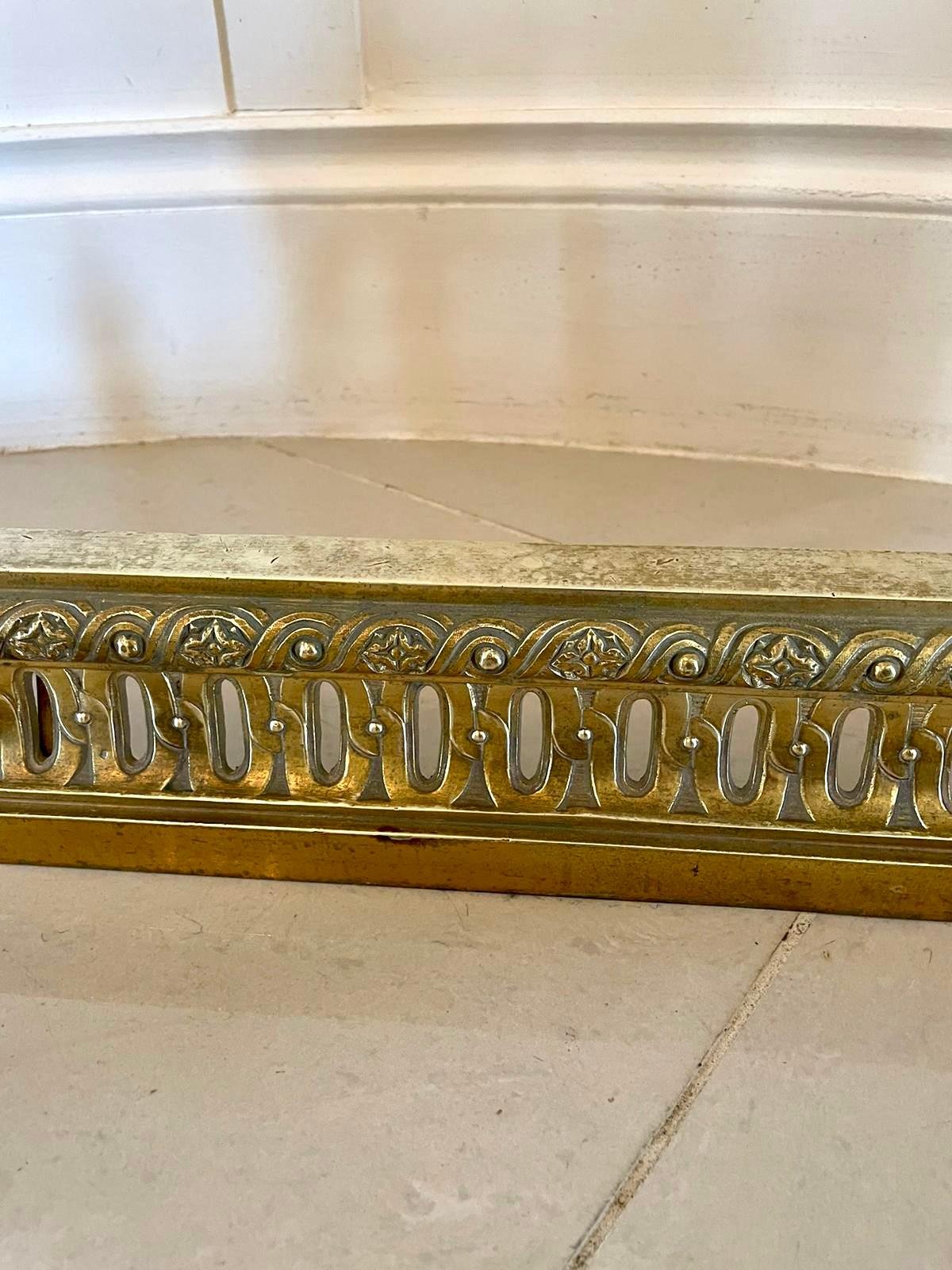 Fine French Antique Classical Gilt Bronze Ormolu Extending Fender 6