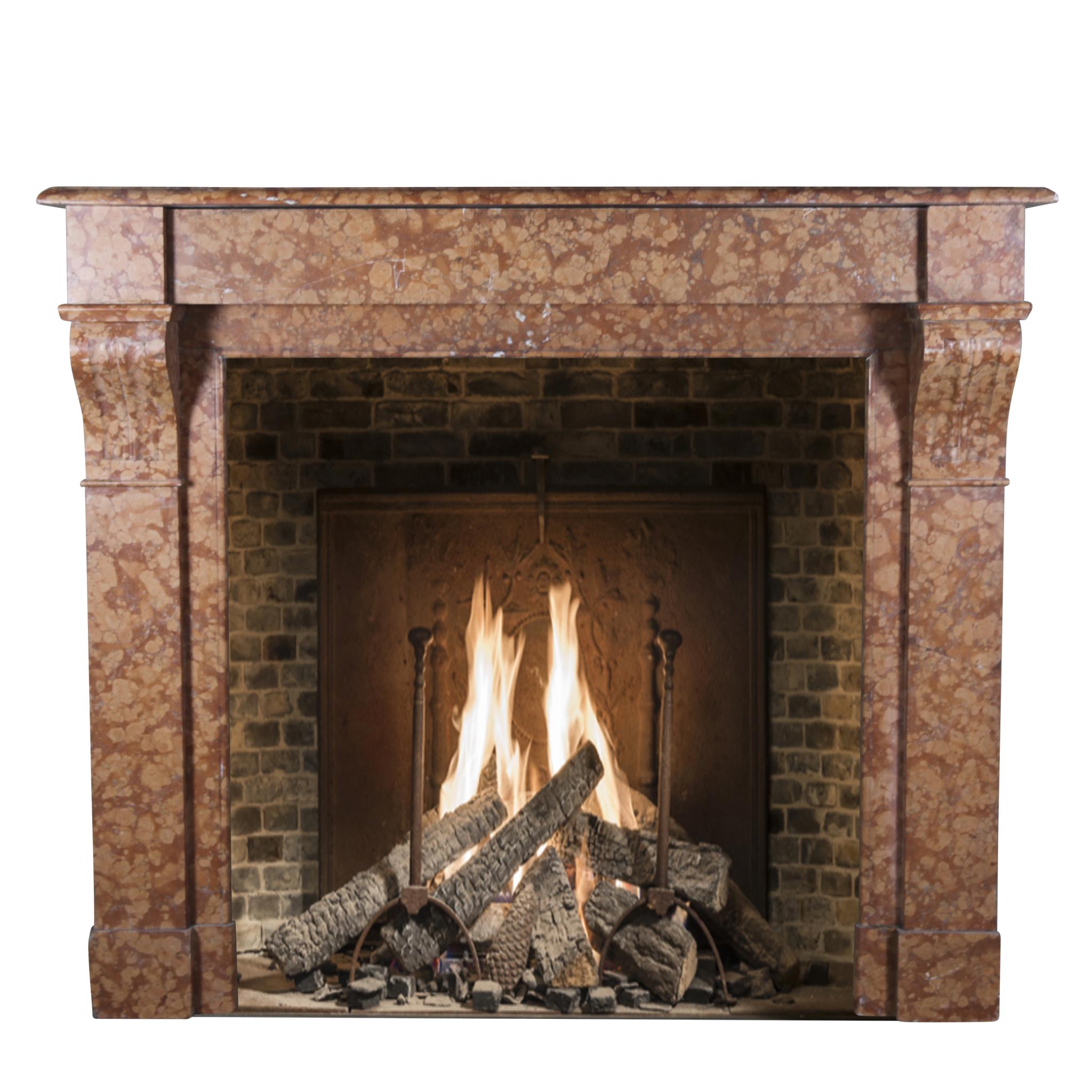 Fine French Appartement Style Classic Marble Fireplace Surround For Sale 4