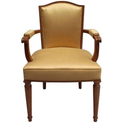 Fine French Art Deco Armchair by Leleu