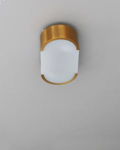 Fine French Art Deco Bronze and Glass Ceiling or Wall Light by Perzel