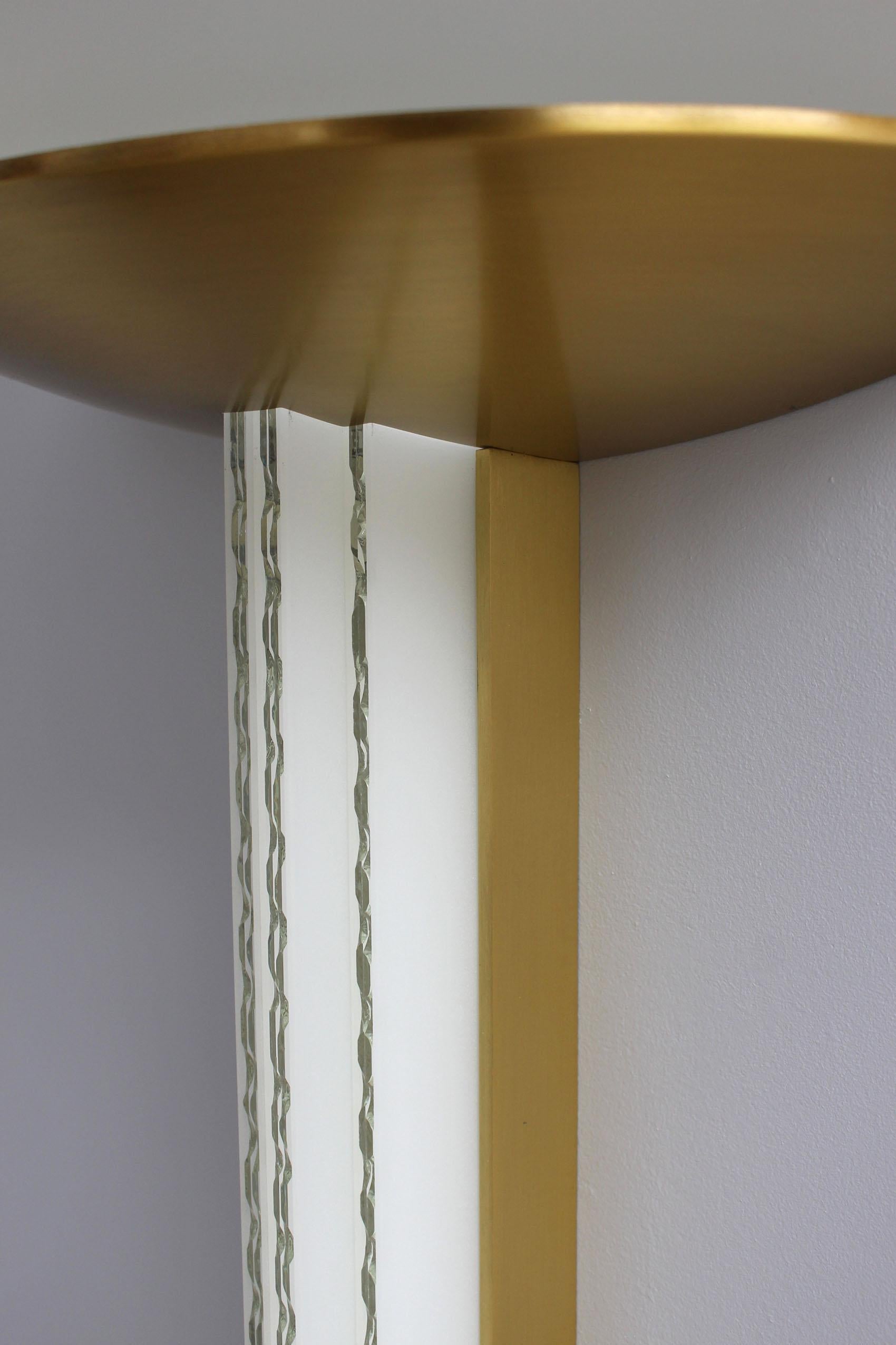 Lampada da parete in vetro e bronzo Art Deco francese di Perzel in vendita 3