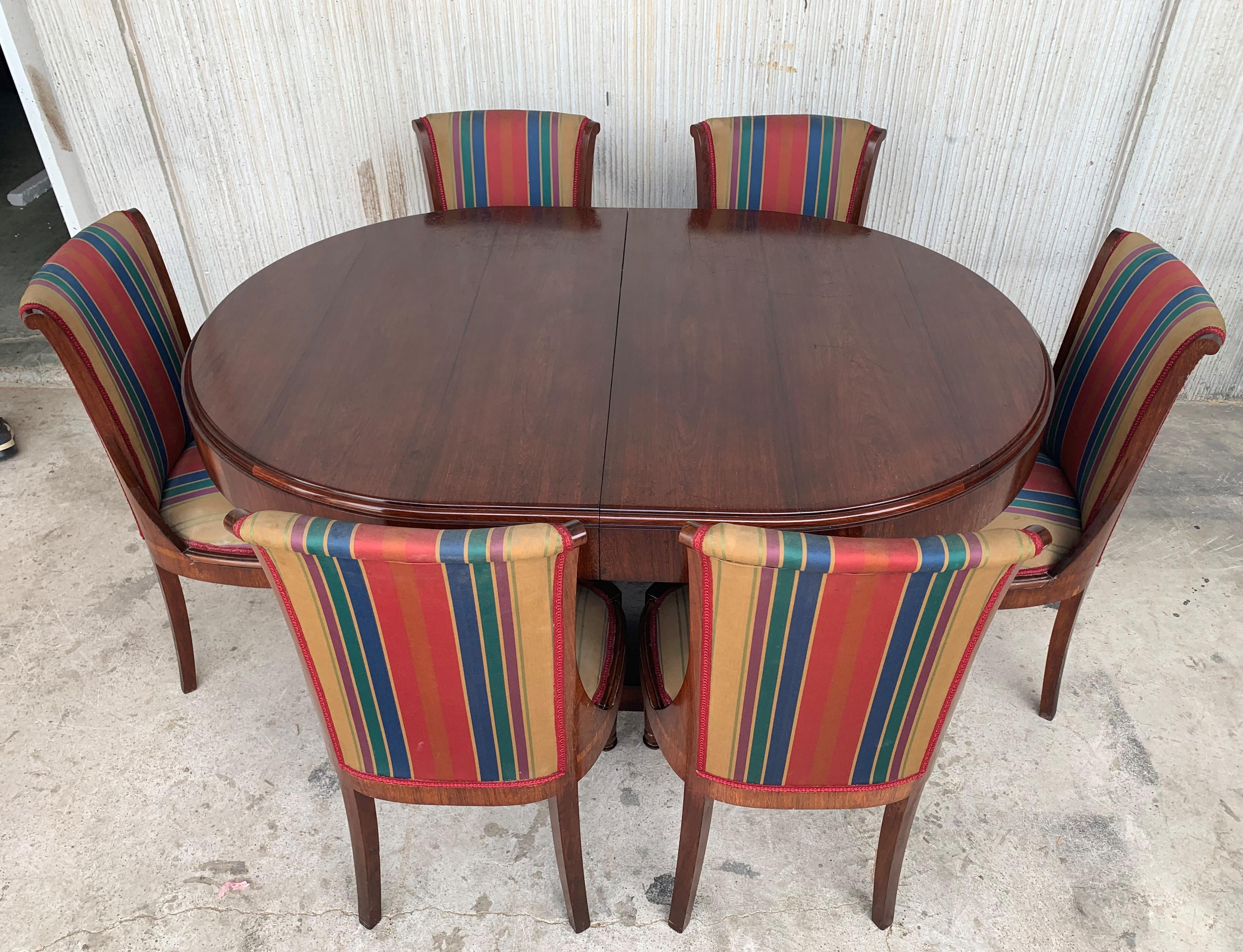 kitchen oval table and chairs
