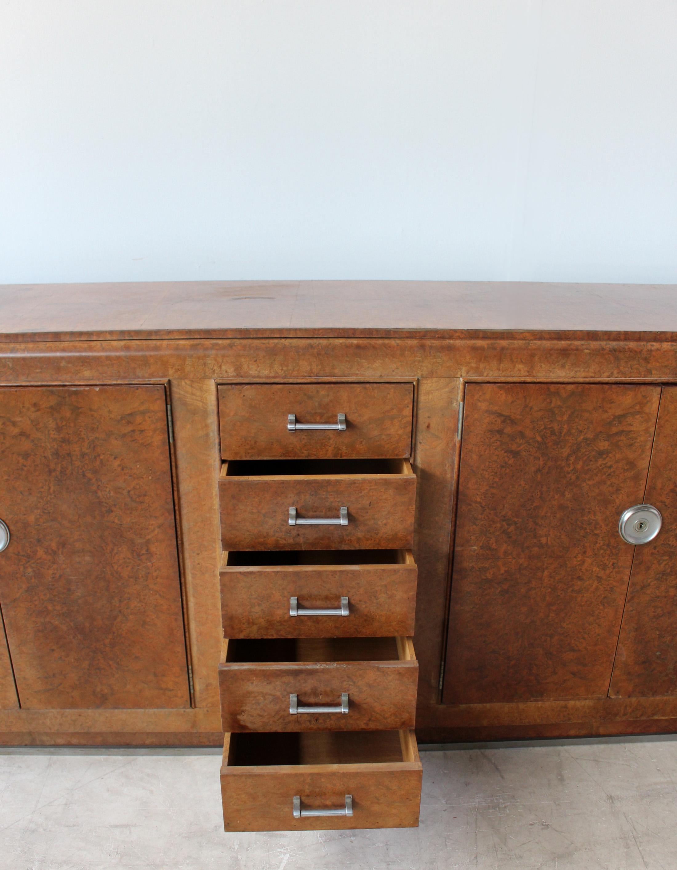 Fine French Art Deco Burl Walnut Sideboard by Jules Leleu (documented) 3