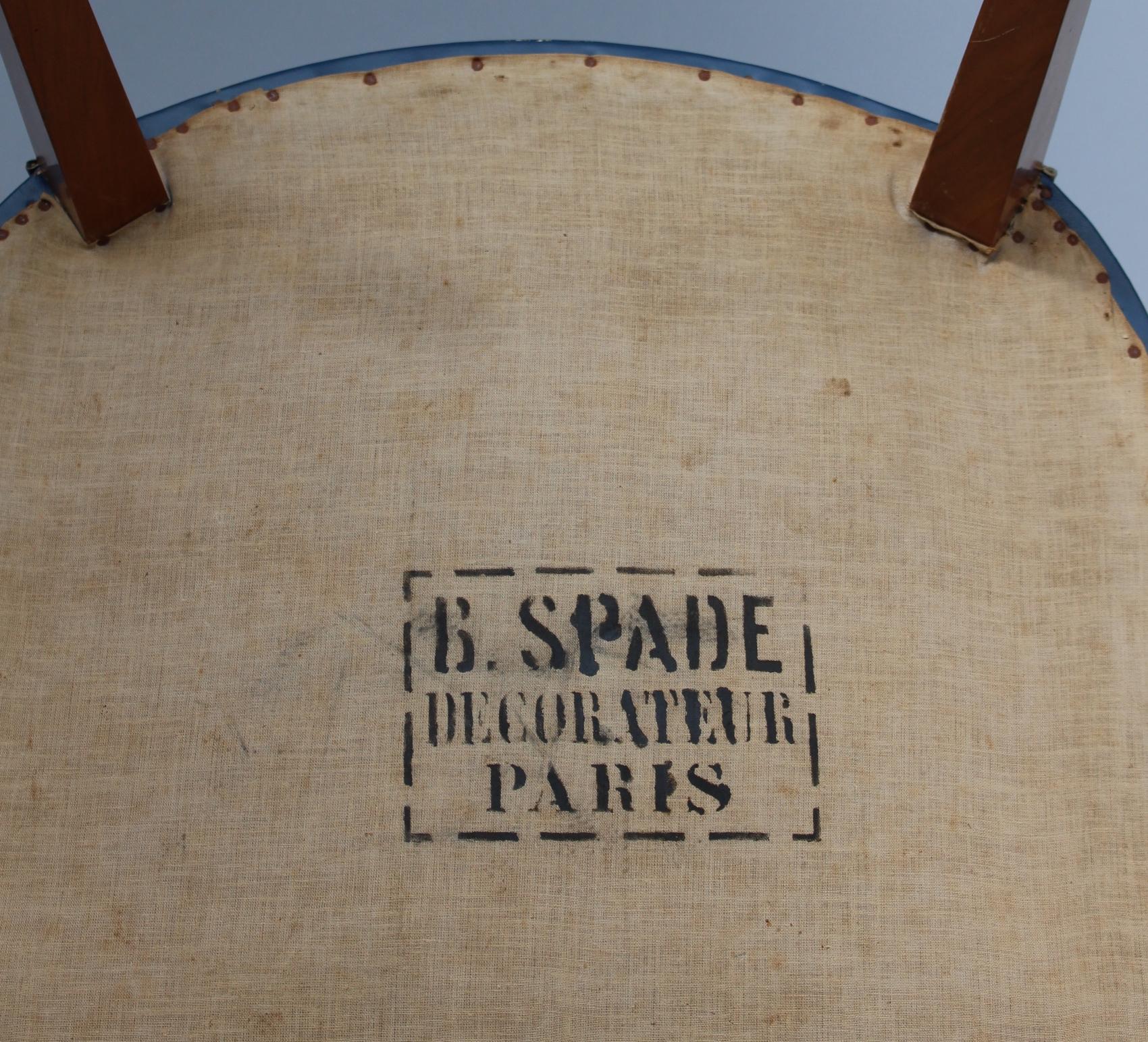 Fine French Art Deco Cherry Desk Armchair by Baptistin Spade 9