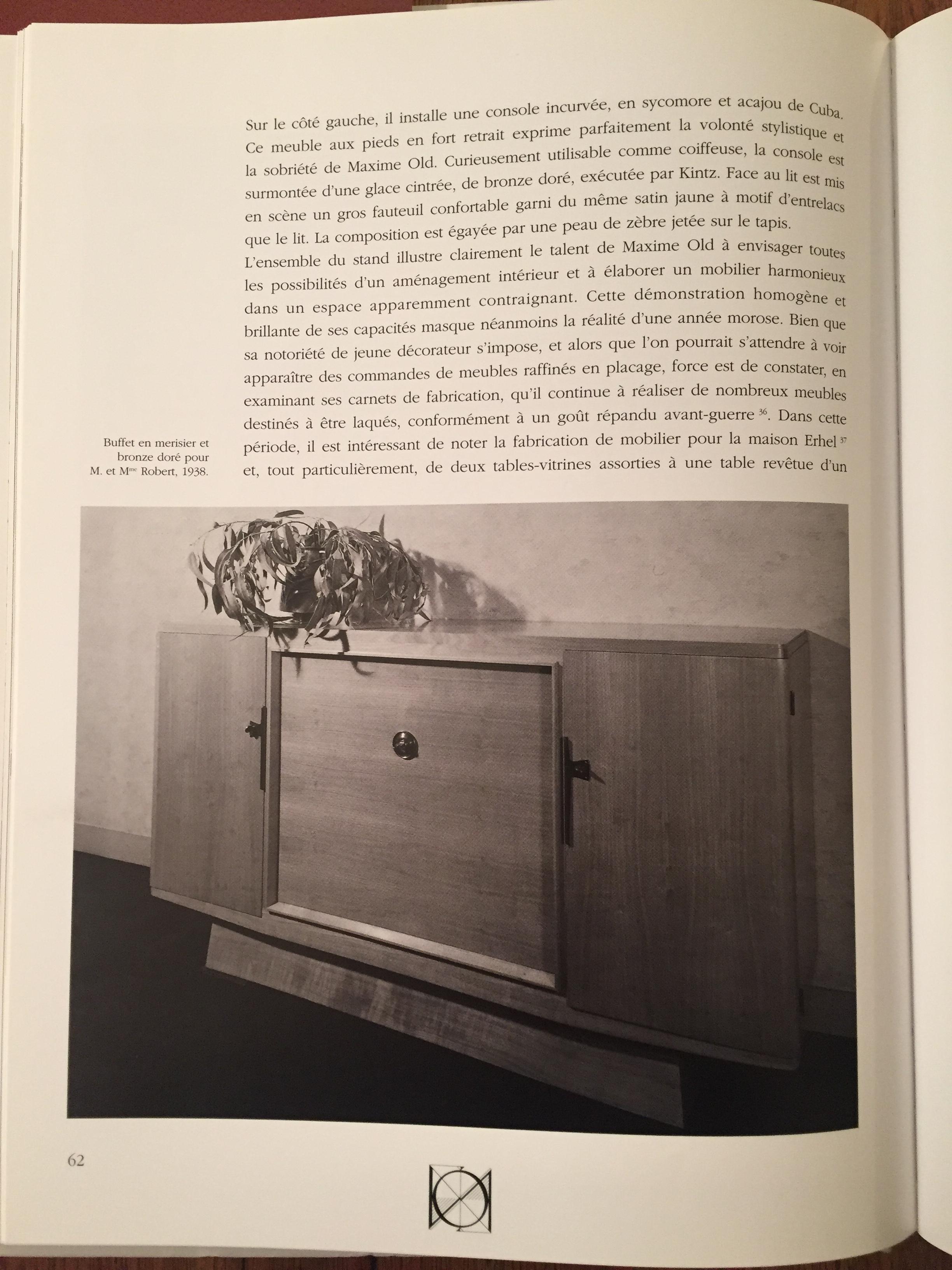 Raffinato buffet francese in ciliegio Art Deco di Maxime Old in vendita 7