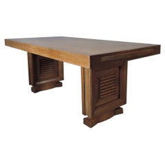 Fine French Art Deco Extendable Dining Table by Dudouyt