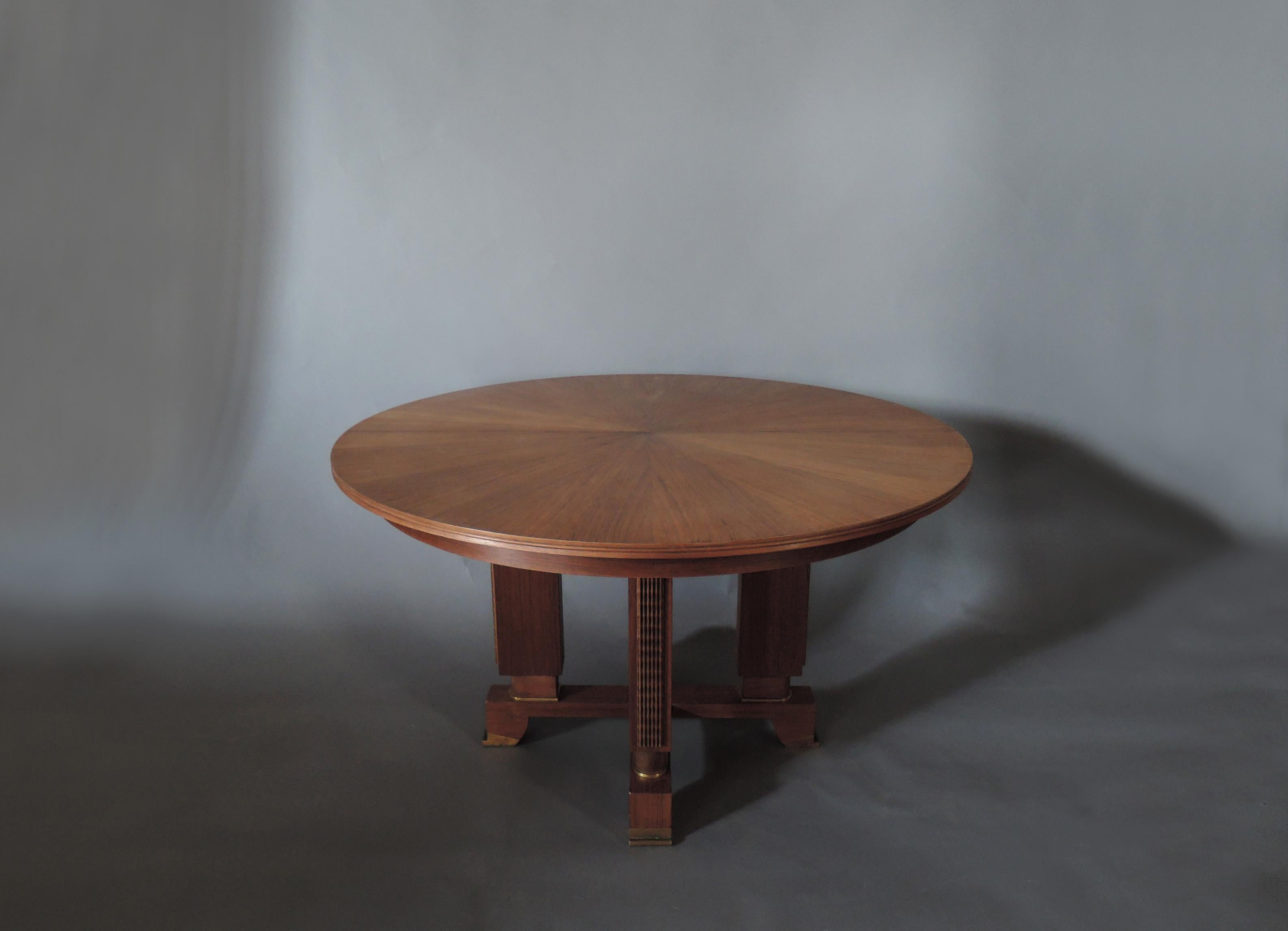 art deco round table